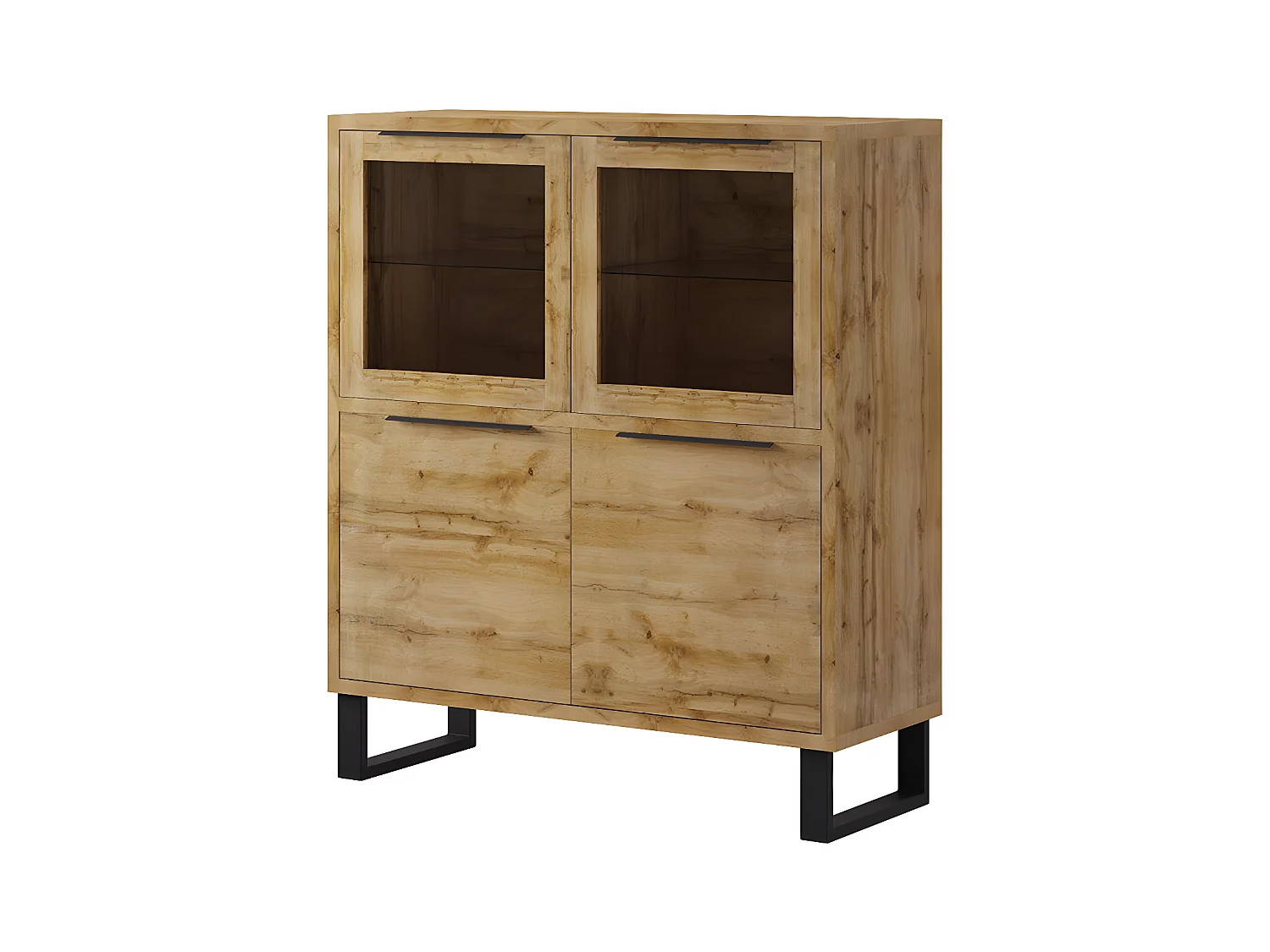 Vaisselier 4 portes Eden Bois et Metal