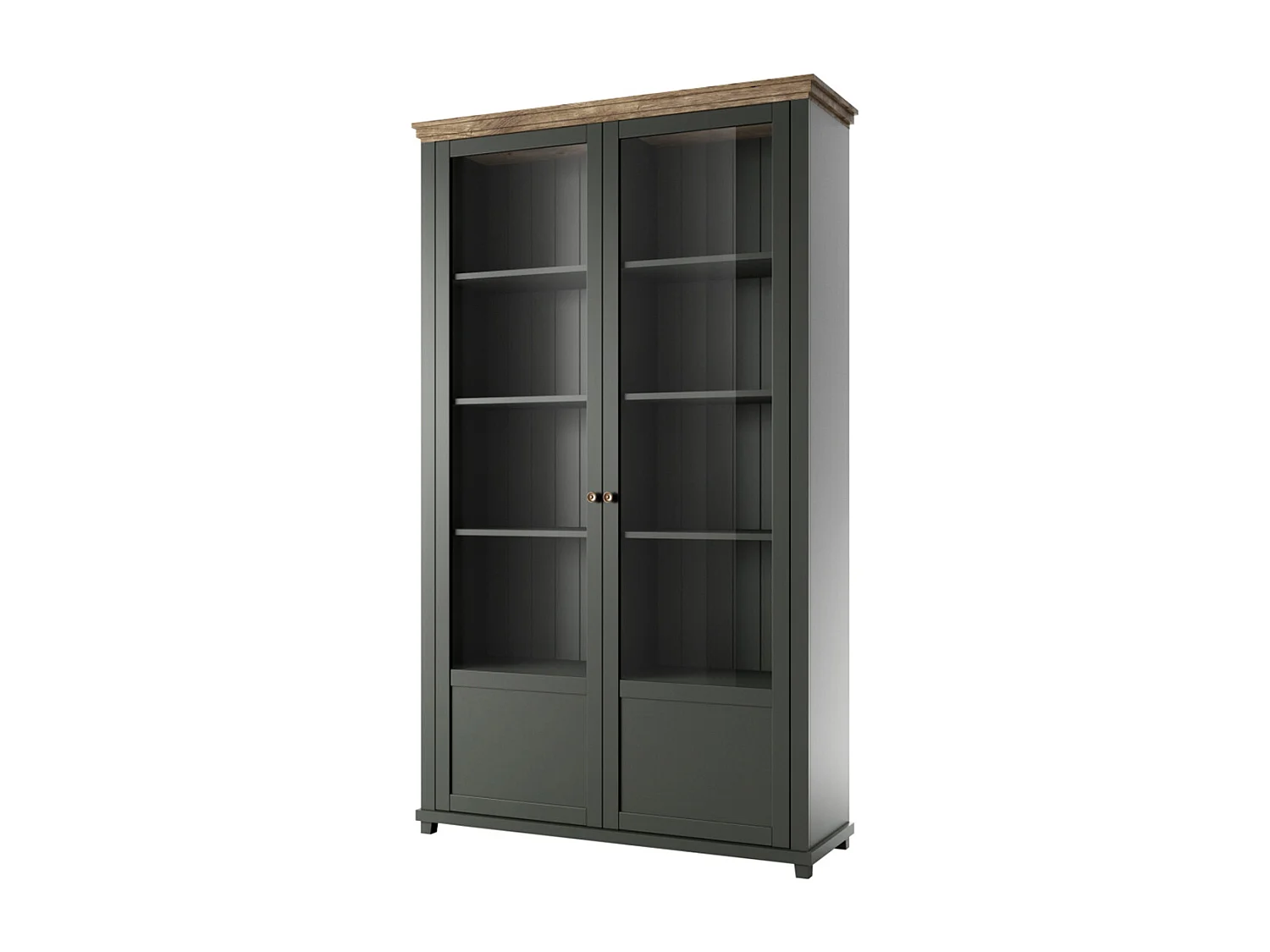 Martin 2-door dresser Green and Wood