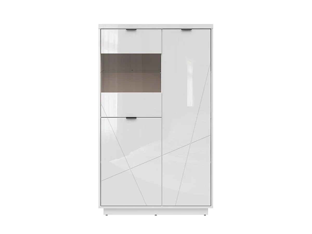 Vitrine 3 portes Sven Blanc