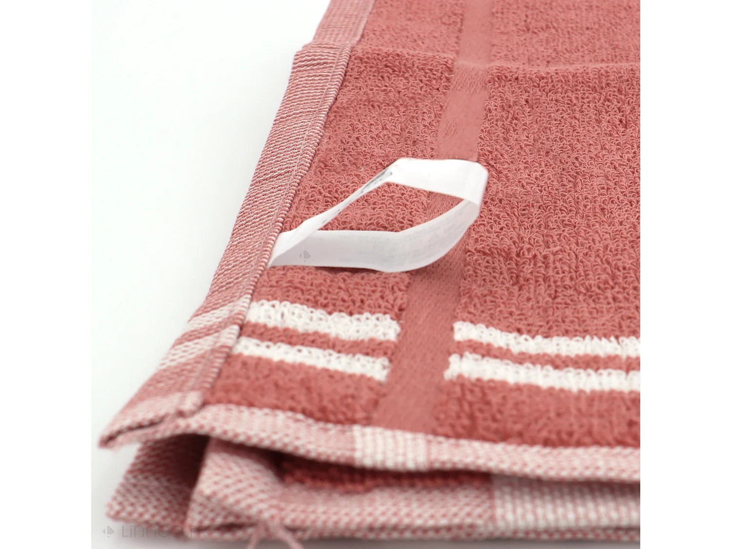 Lot de 2 torchons de cuisine éponge 50x50 cm coton TERRY rose