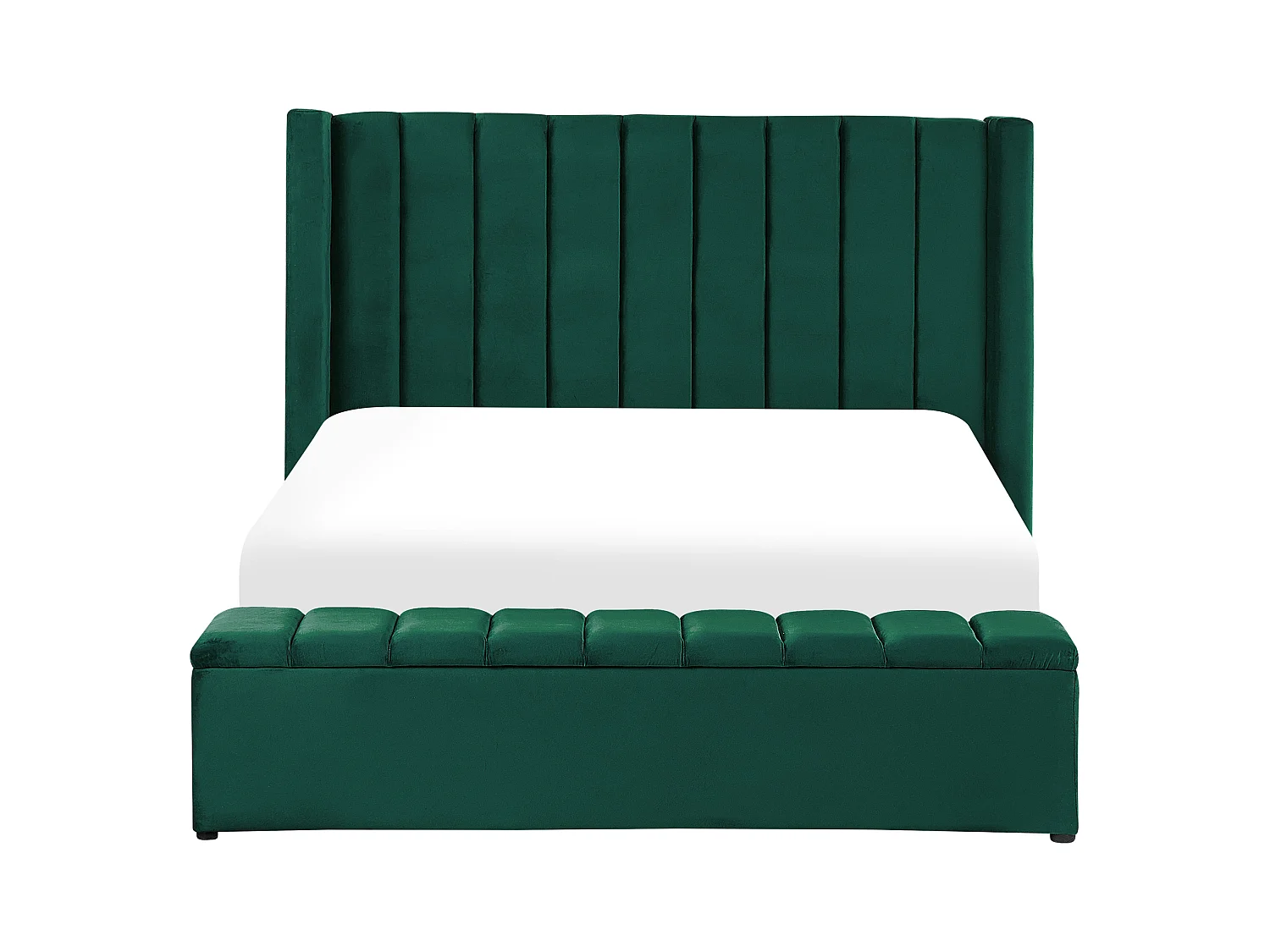 Bed fluweel groen 160 x 200 cm NOYERS