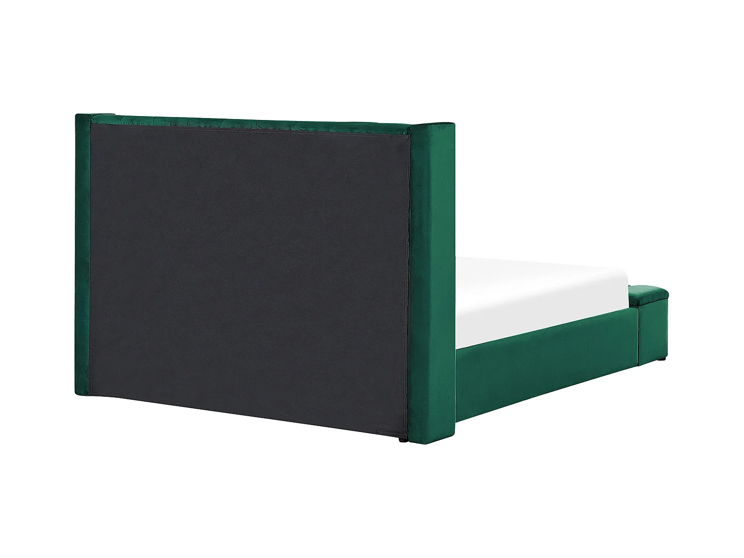 Bed fluweel groen 160 x 200 cm NOYERS