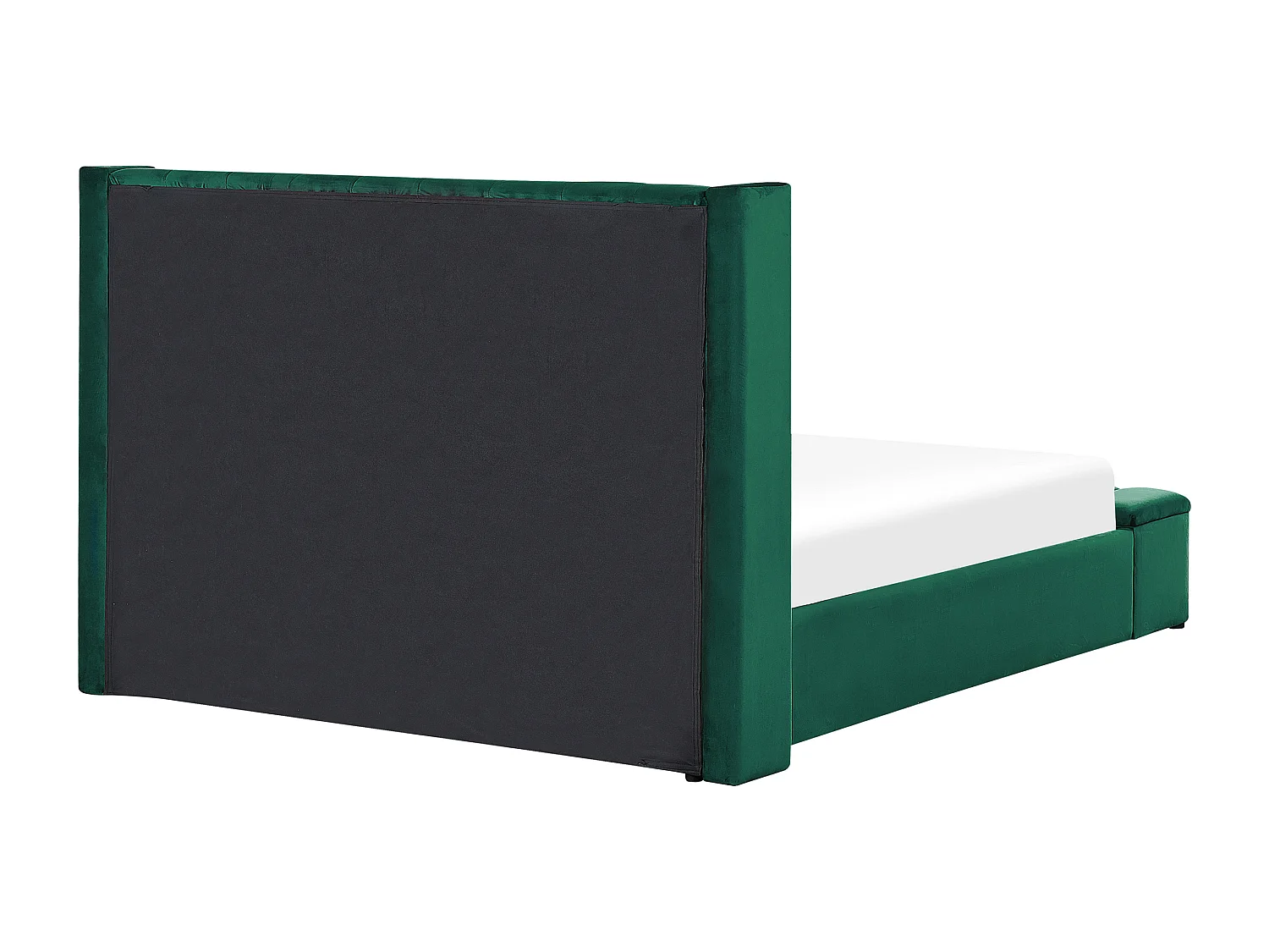 Bed fluweel groen 160 x 200 cm NOYERS