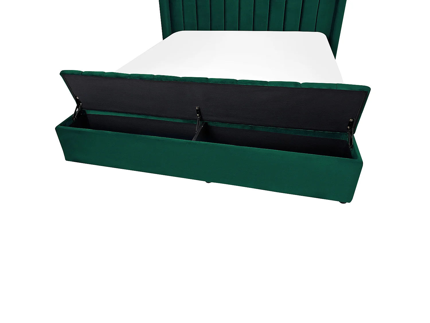 Bed fluweel groen 160 x 200 cm NOYERS