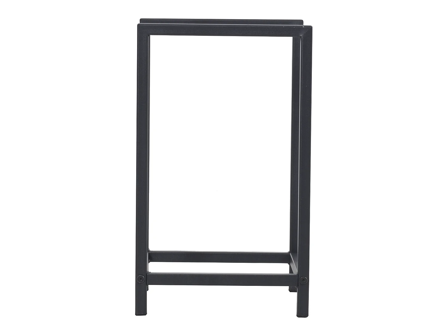 Range-bûches Torsås en acier 40 x 30 x 50 cm noir [en.casa]