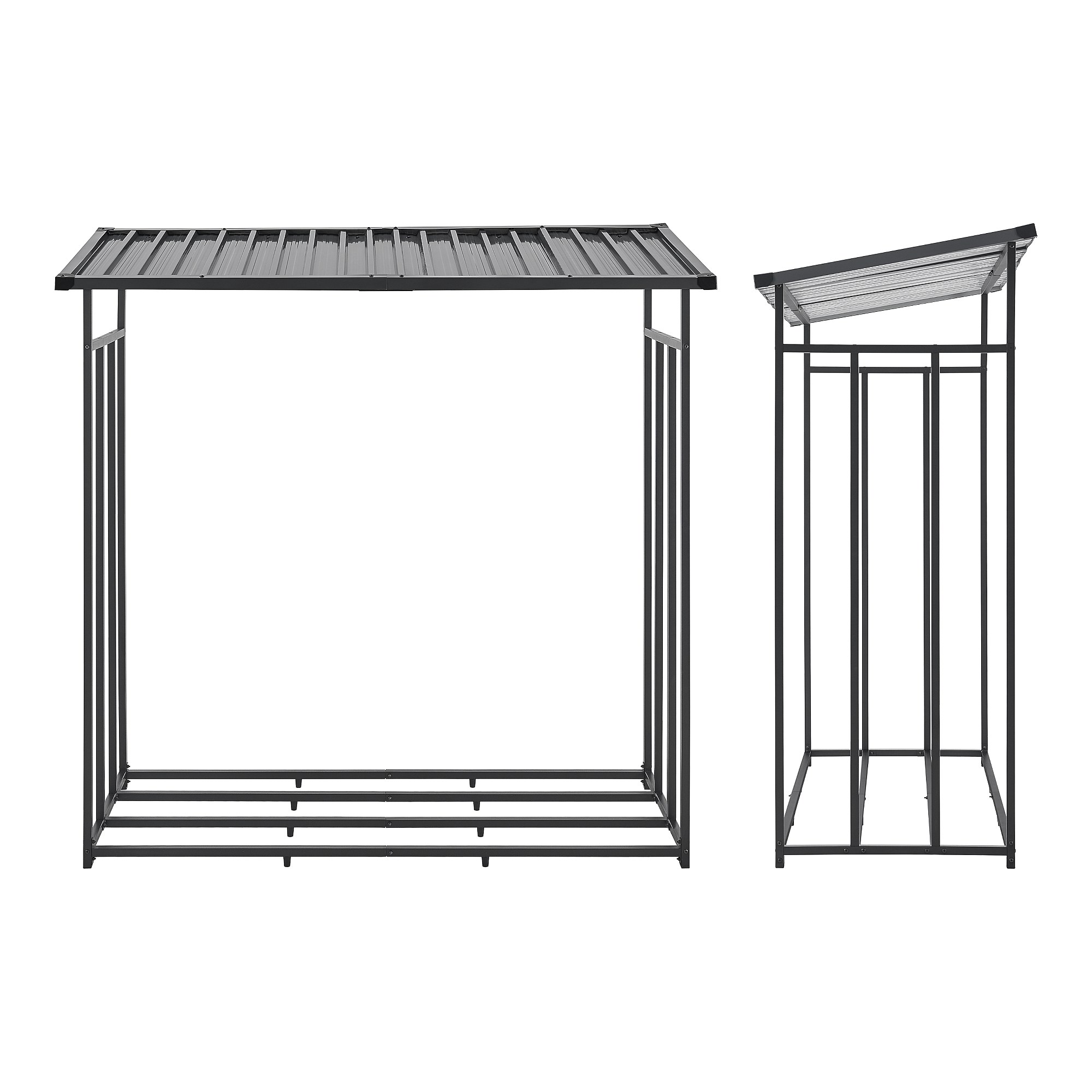 OUZUIU Tuinmeubelhoes waterdicht wintertaugliche buitenhoes 165x85x55cm/LxBxH 420D Oxford-weefsel | UV-bestendig, regenbestendig, scheurbestendig & stofdicht | Zwarte beschermhoes