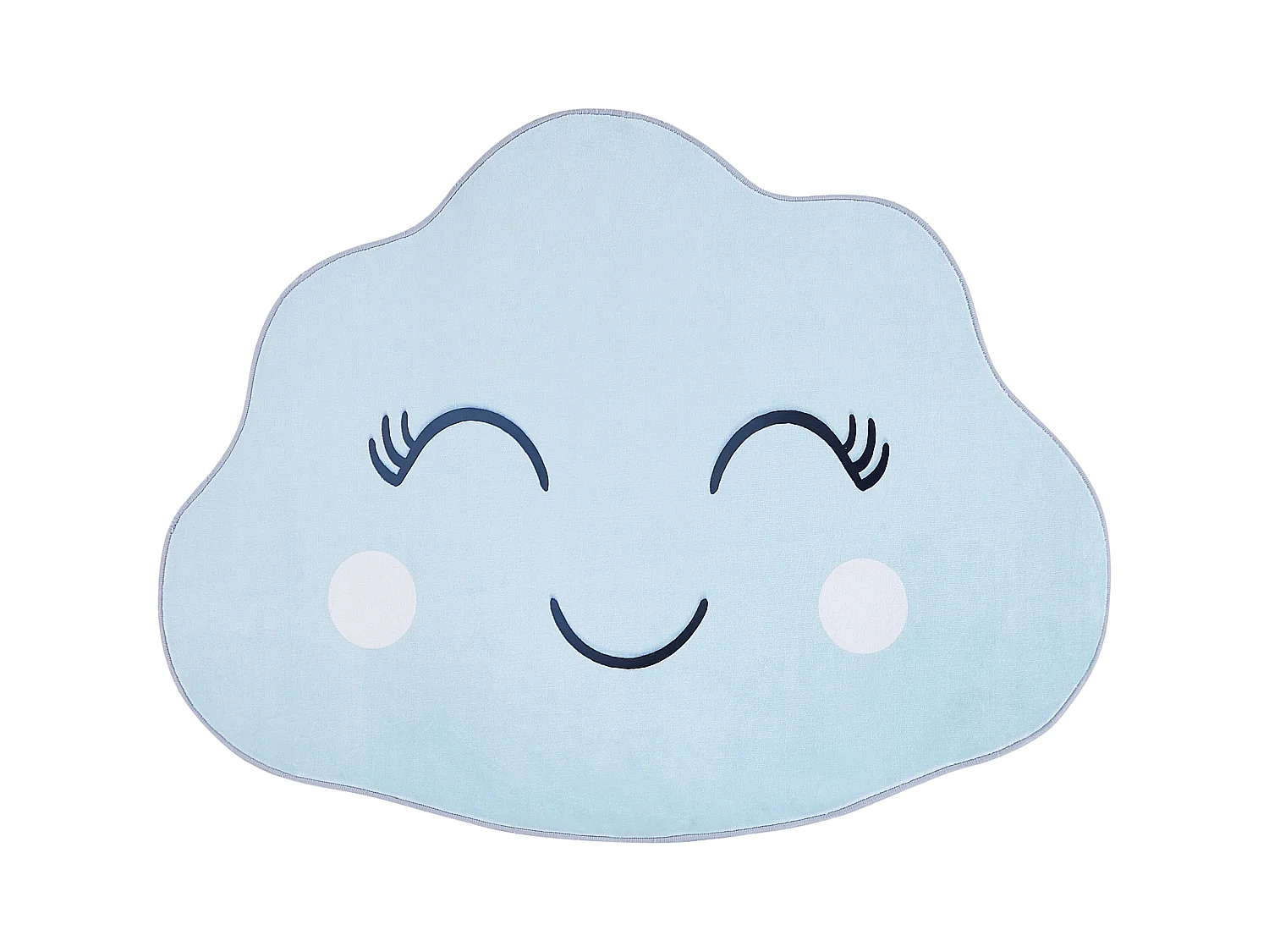 Kinderteppich Wolkenmotiv blau 90x120 cm Kinderzimmer Cumulus