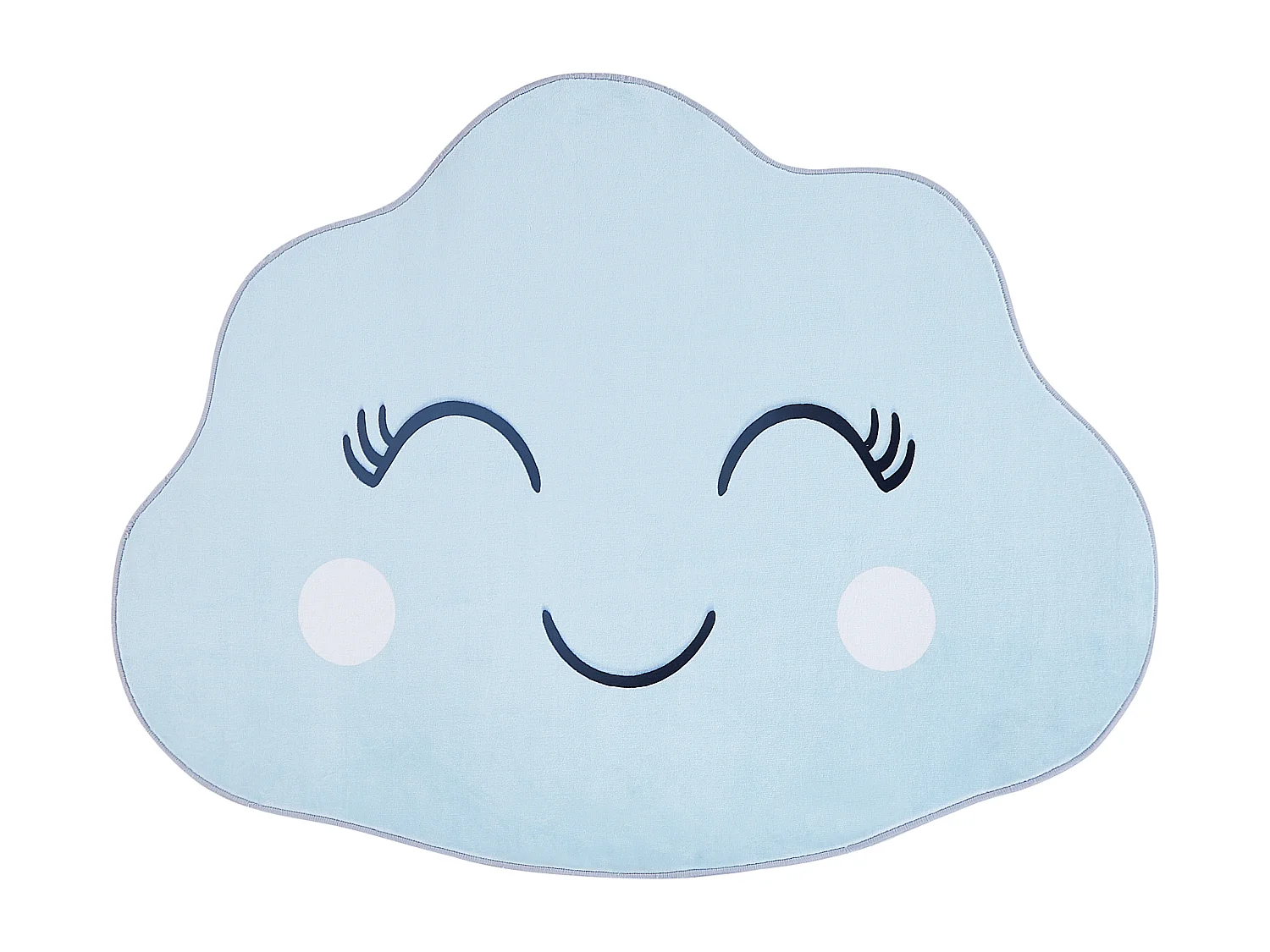 Tappeto per bambini blu nero e bianco 90 x 120 cm CUMULUS