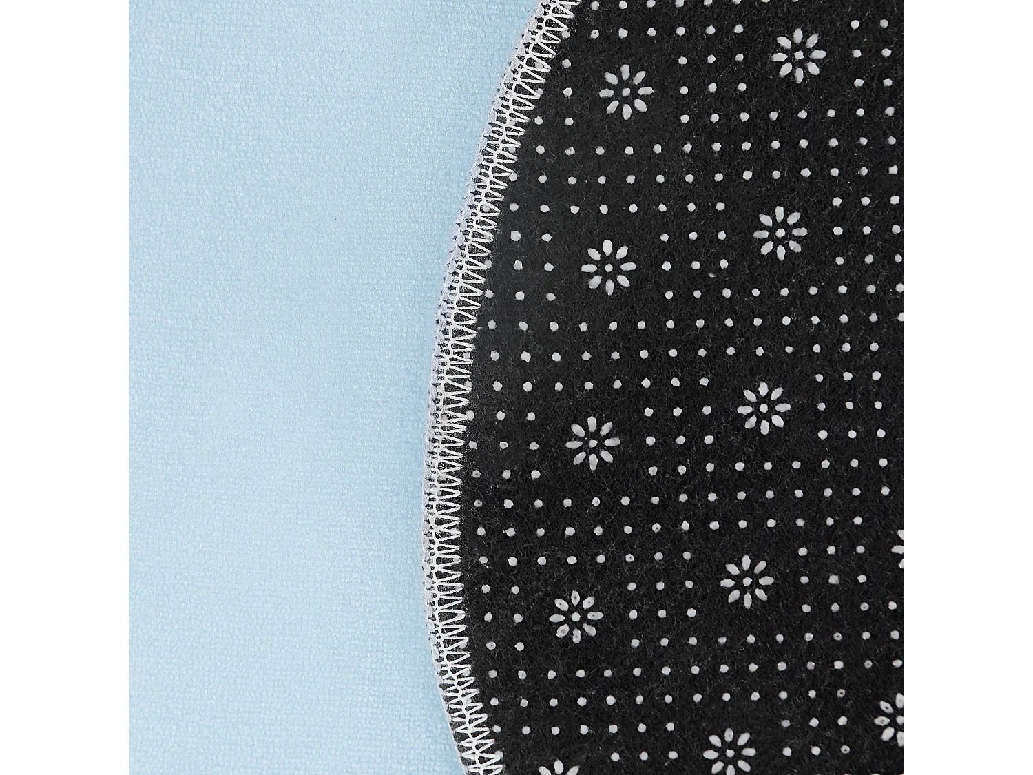 Vloerkleed polyester blauw 90 x 120 cm CUMULUS