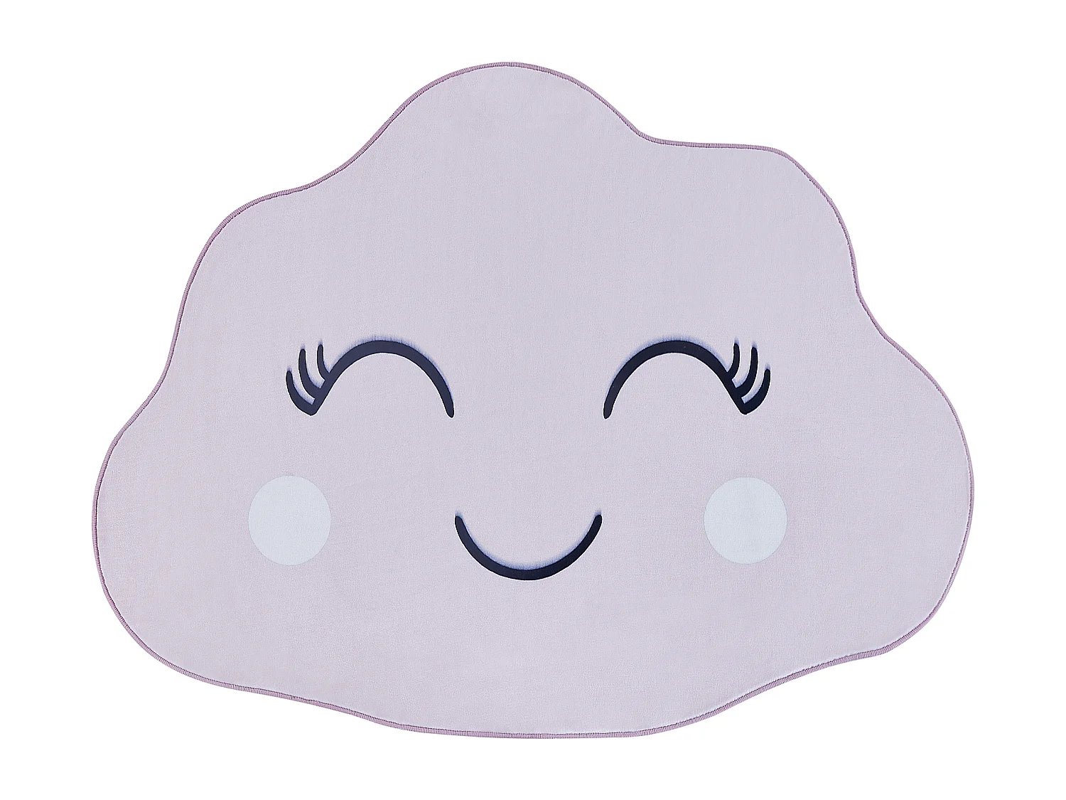 Tapis enfant CUMULUS Rose pastel 90 x 120 cm