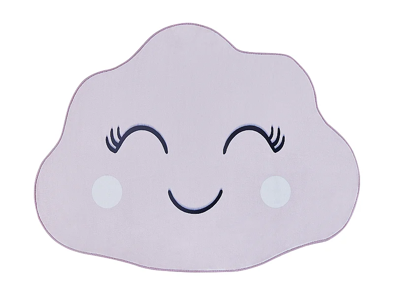 Tapis enfant CUMULUS Rose pastel 90 x 120 cm