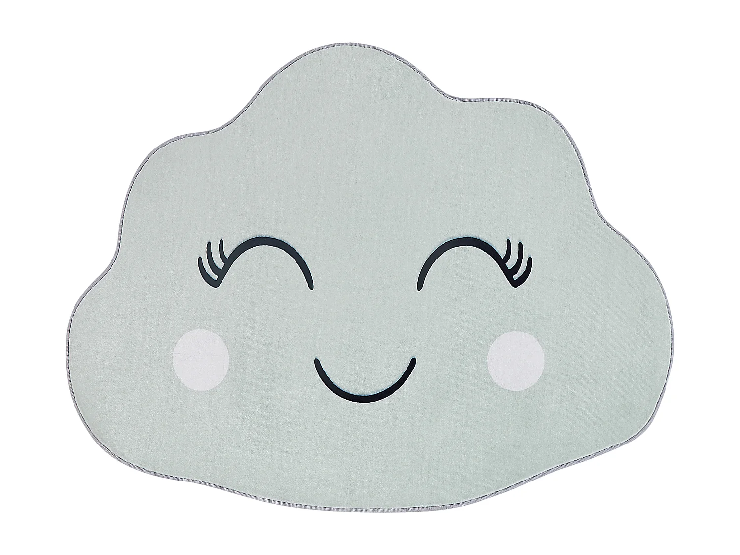 Kinderteppich Wolkenmotiv grün 90x120 cm Kinderzimmer Cumulus