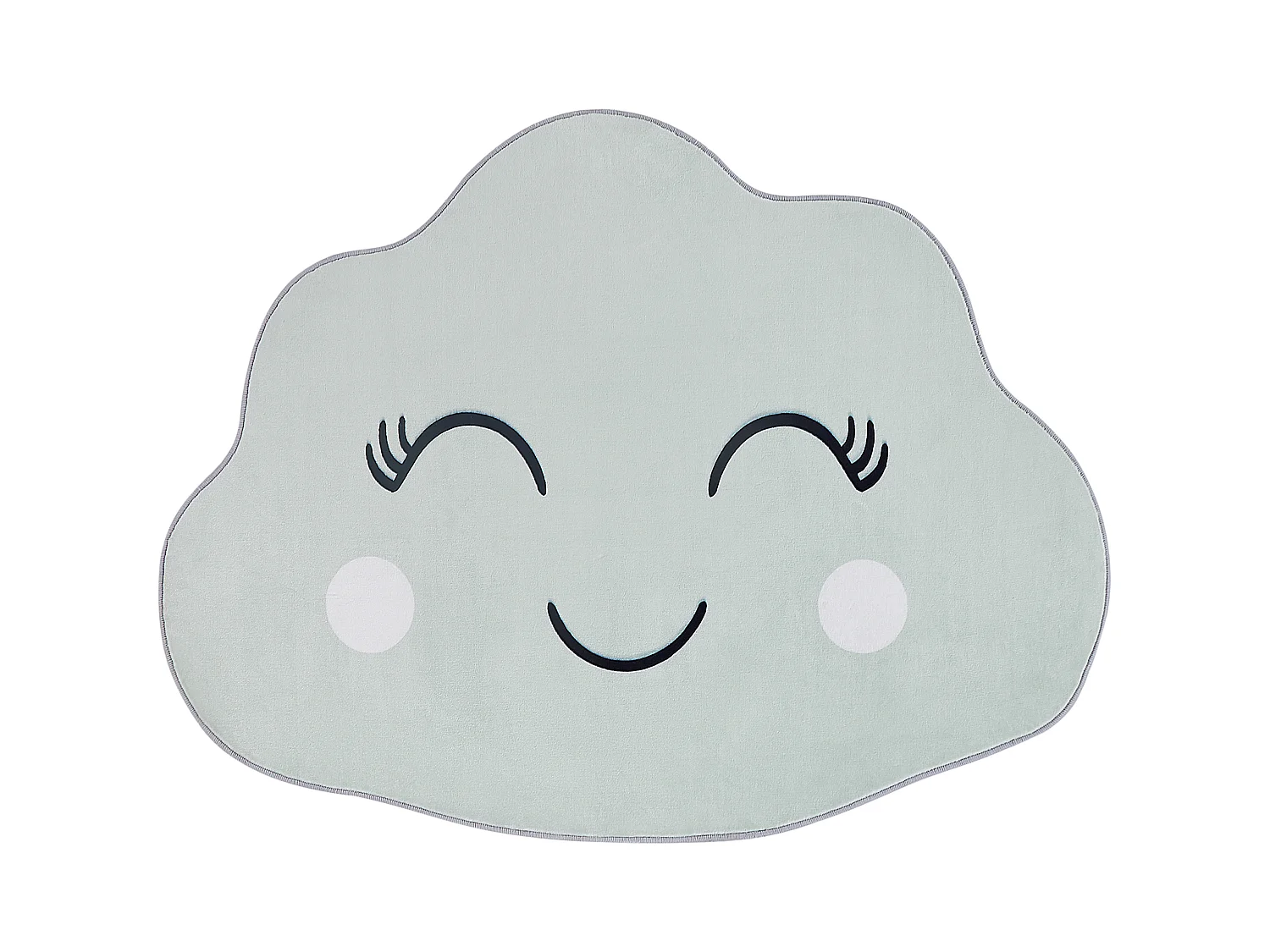 Kinderteppich Wolkenmotiv grün 90x120 cm Kinderzimmer Cumulus