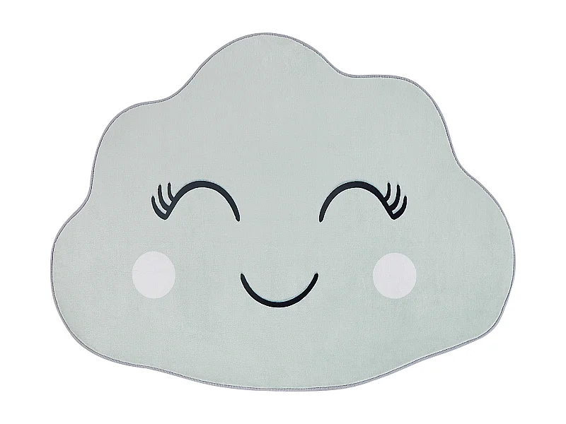 Vloerkleed polyester groen 90 x 120 cm CUMULUS