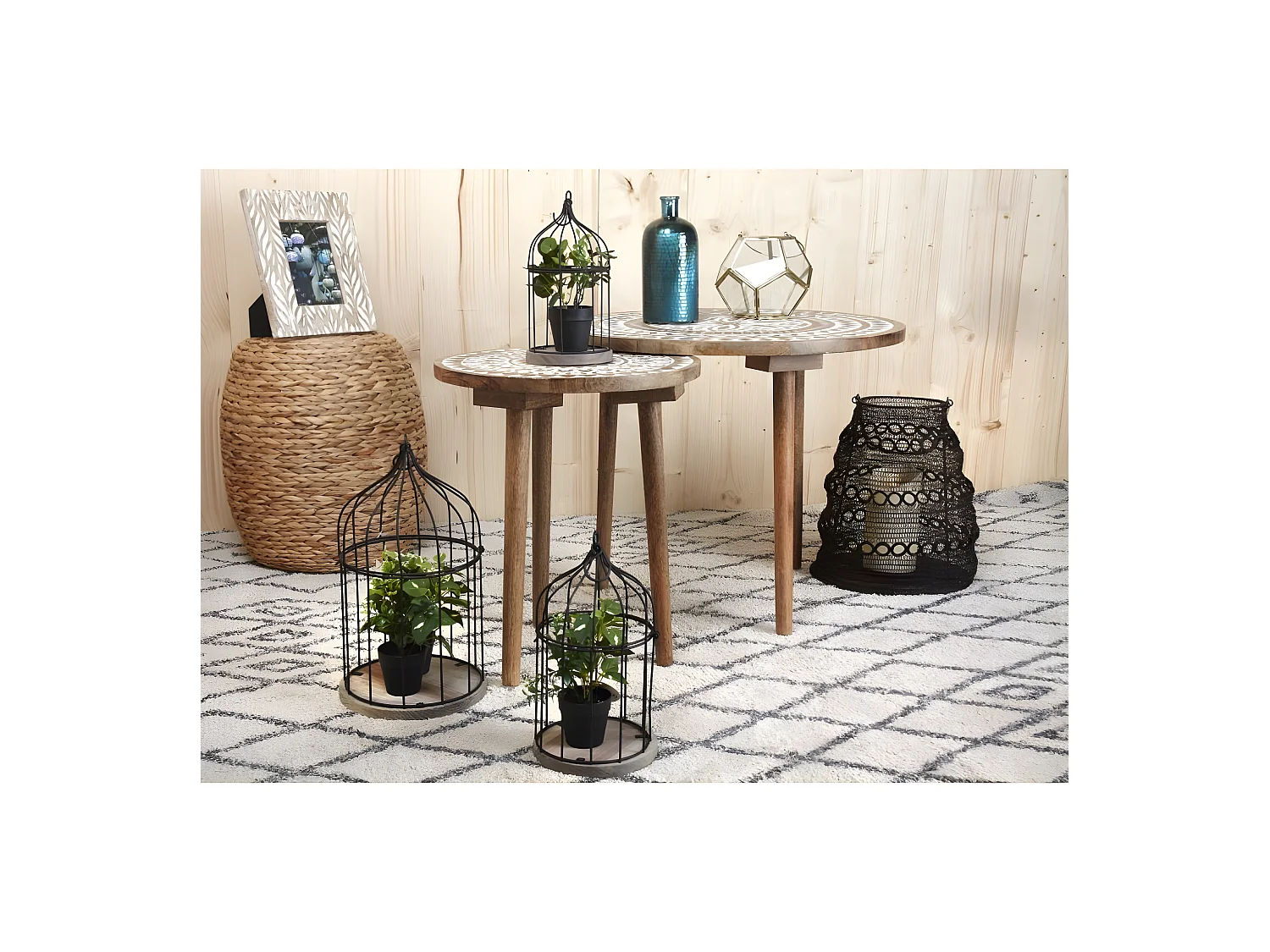 Cadre photo 13x18 bois feuille