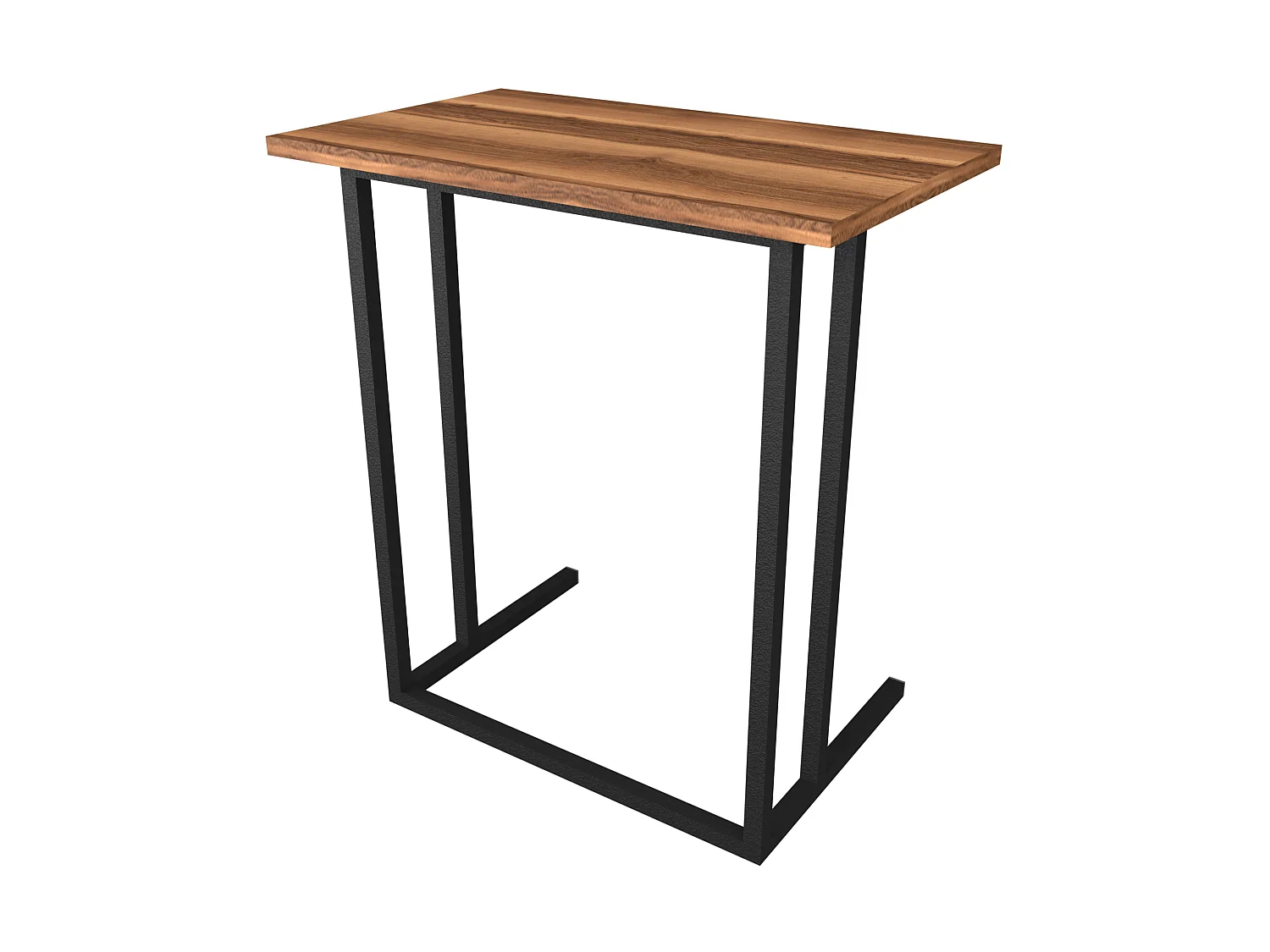 Table d'appoint Högsby 65,5 x 60 x 35,5 cm effet noyer [en.casa]