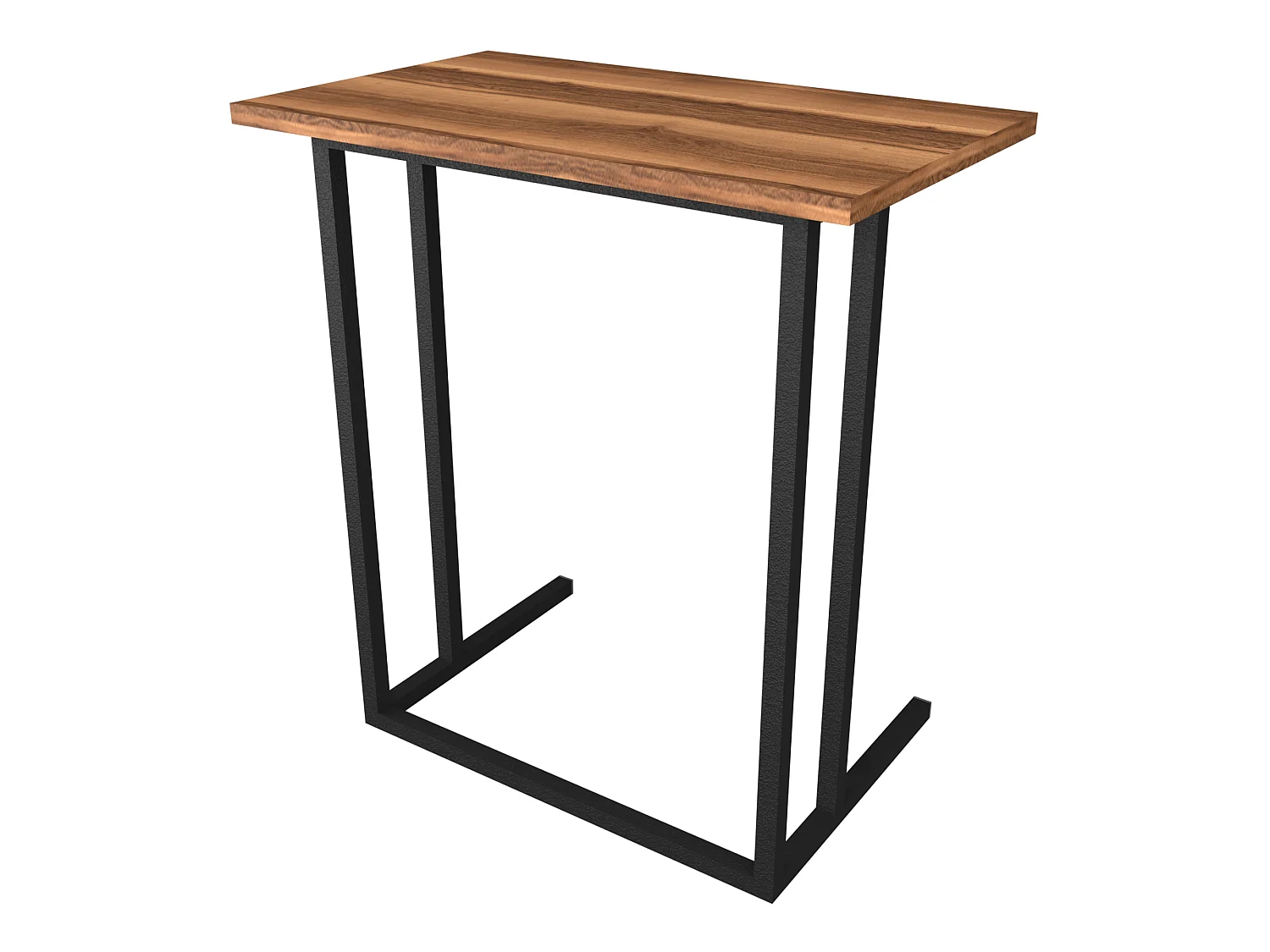 Table d'appoint Högsby 65,5 x 60 x 35,5 cm effet noyer [en.casa]