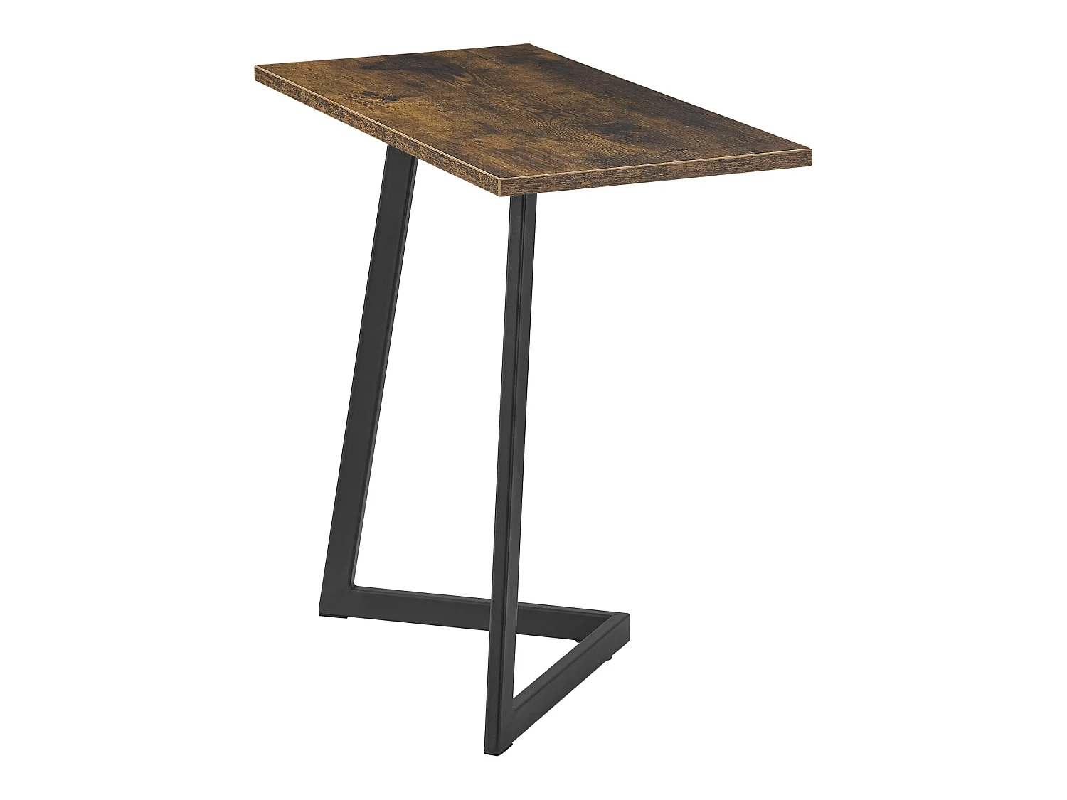 Table d'appoint rectangulaire Kalundborg 55 x 60 x 30 cm effet bois foncé [en.casa]