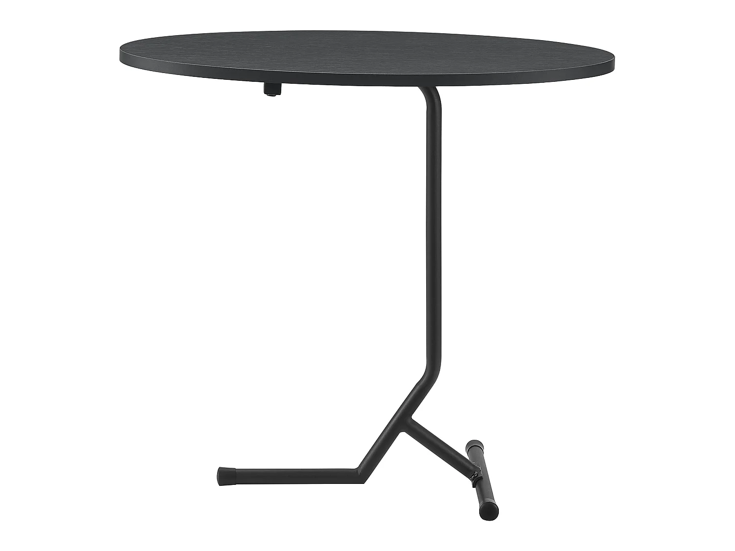 Table d'appoint ovale Karlebo 55 x 60 x 30 cm noir [en.casa]
