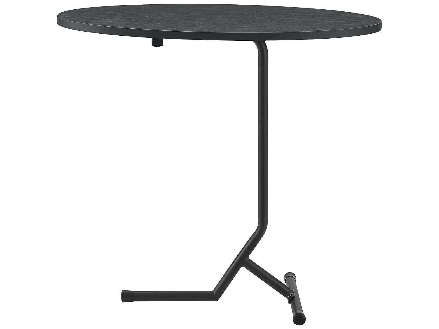 Table d'appoint ovale Karlebo 55 x 60 x 30 cm noir [en.casa]