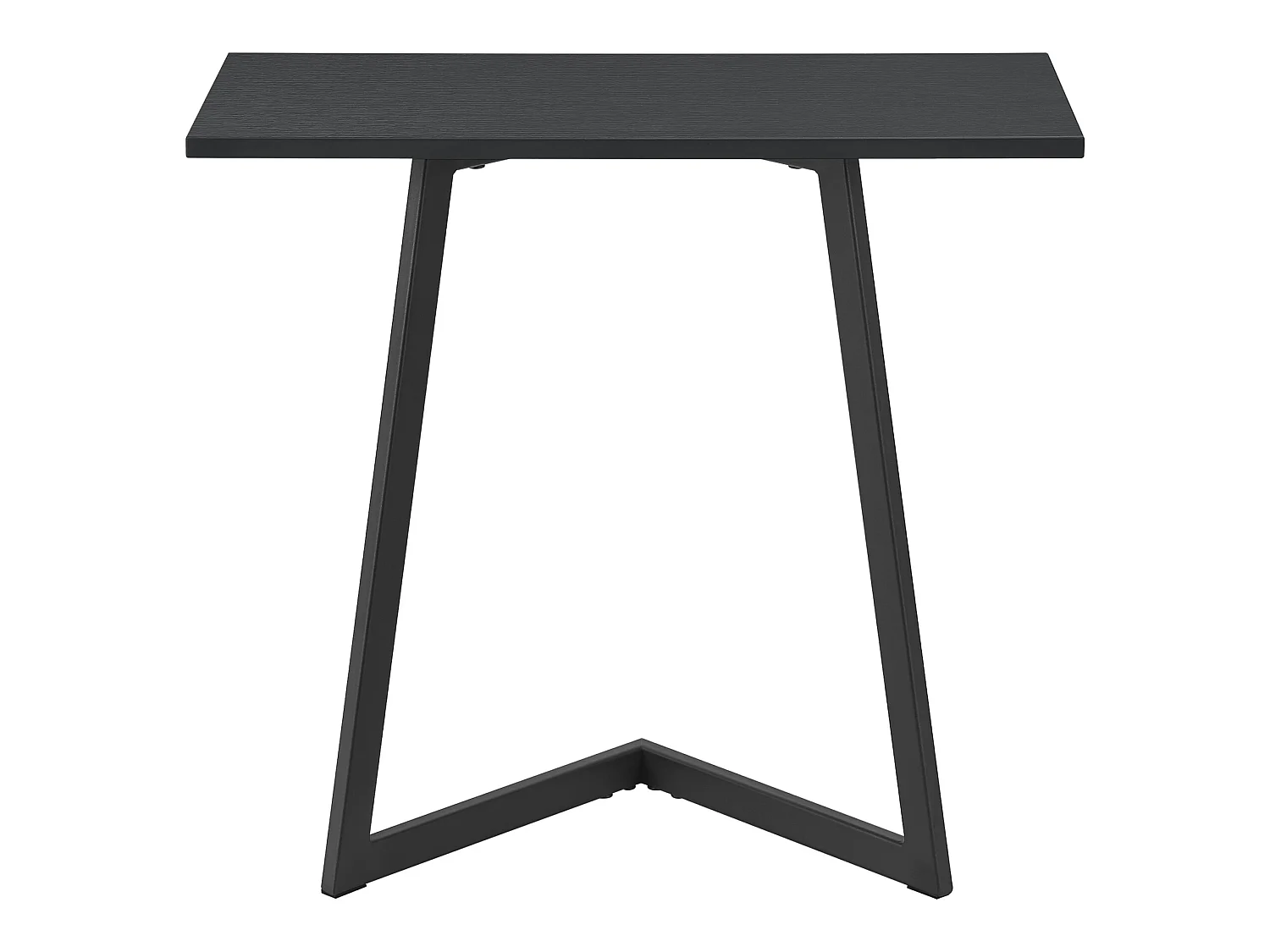 Table d'appoint rectangulaire Kalundborg 55 x 60 x 30 cm noir [en.casa]