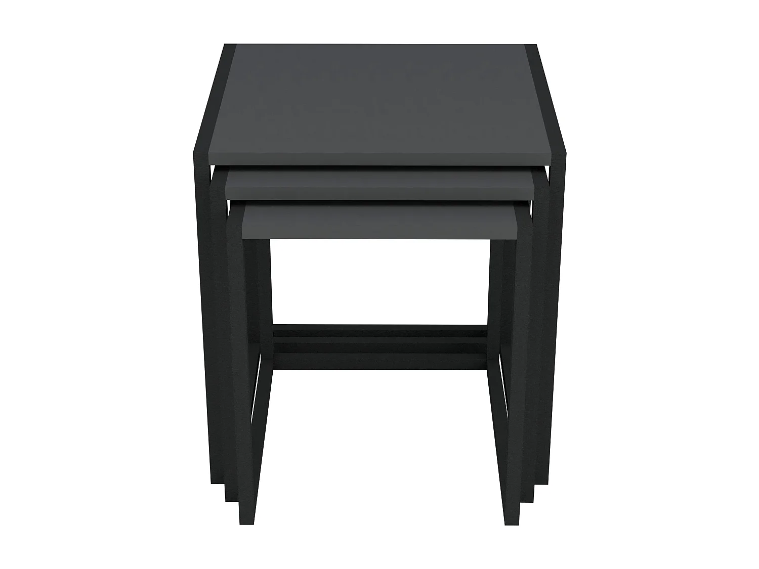Lot de 3 tables d'appoint Sunnfjord gigognes anthracite [en.casa]