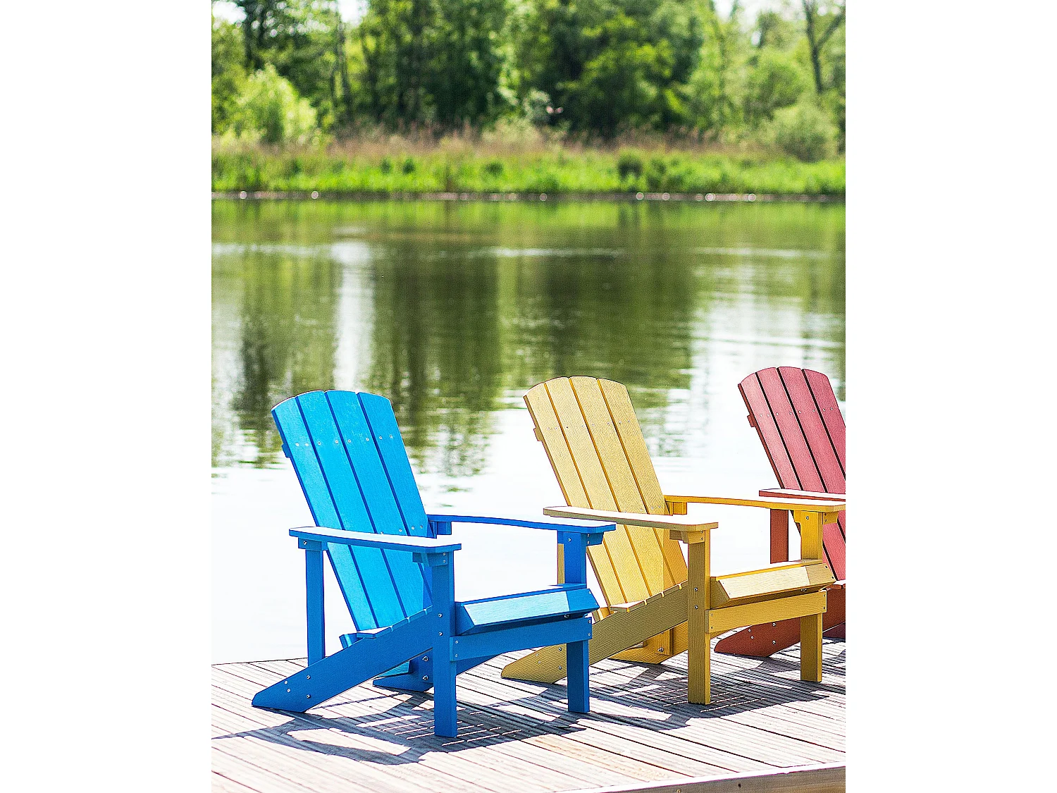 Chaise de jardin ADIRONDACK Bleu