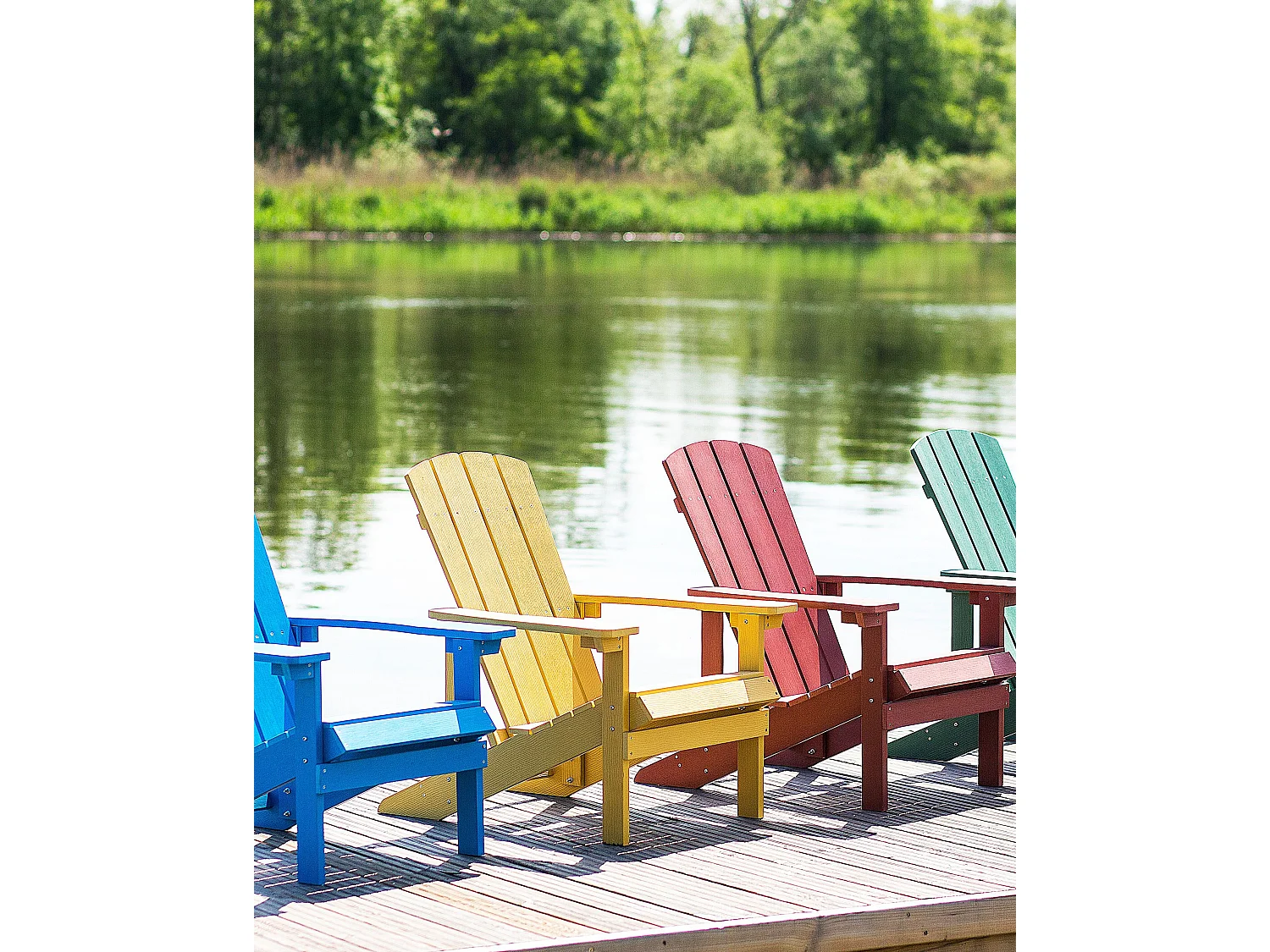 Krzesło ogrodowe ADIRONDACK Żółty