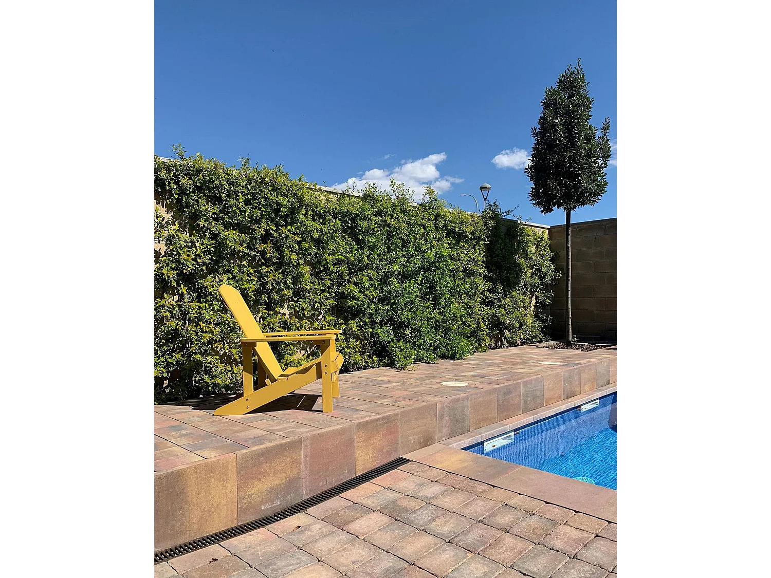 Chaise de jardin ADIRONDACK Jaune