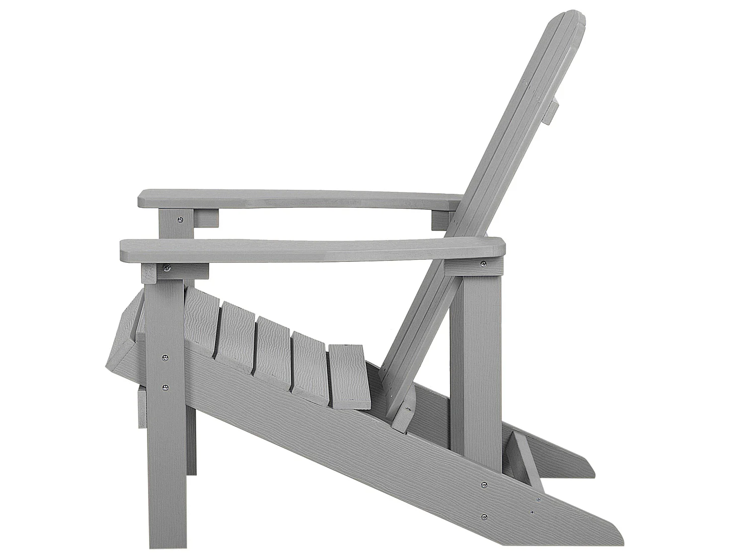 Silla de jardín ADIRONDACK Gris claro