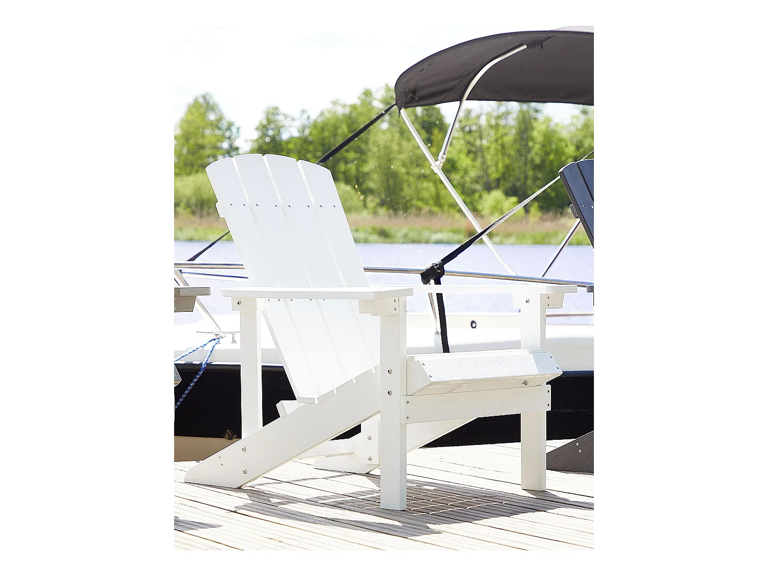 Tuinstoel ADIRONDACK Wit