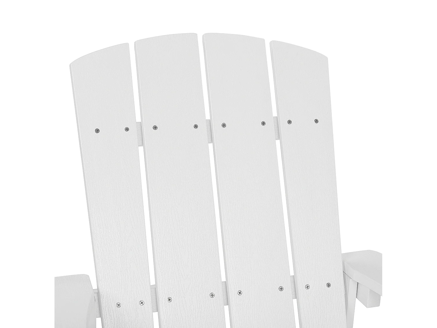 Moderner Muskoka Gartenstuhl in Weiß mit breiten Armlehnen Adirondack