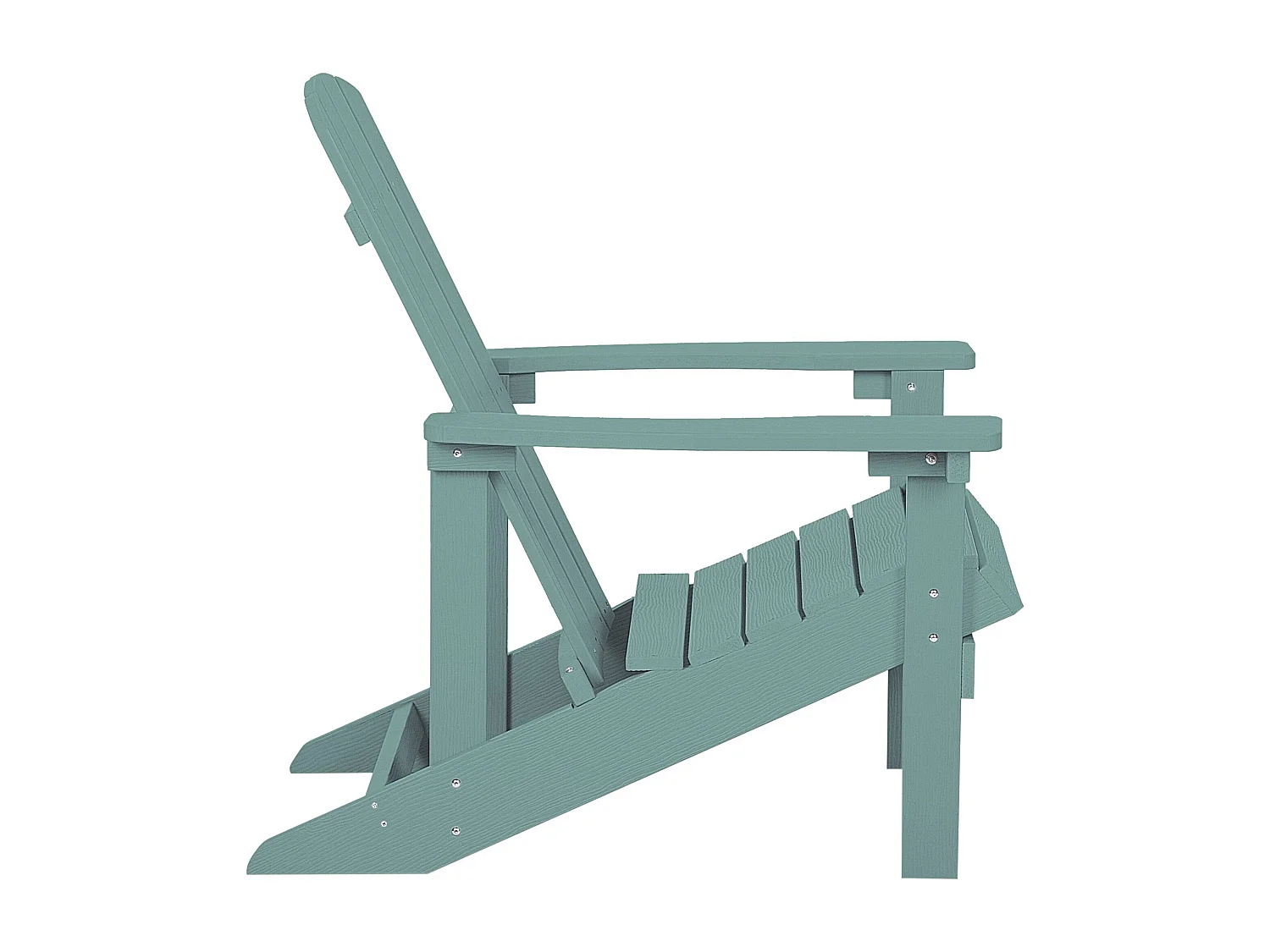 Moderner Muskoka Gartenstuhl in Türkis mit breiten Armlehnen Adirondack