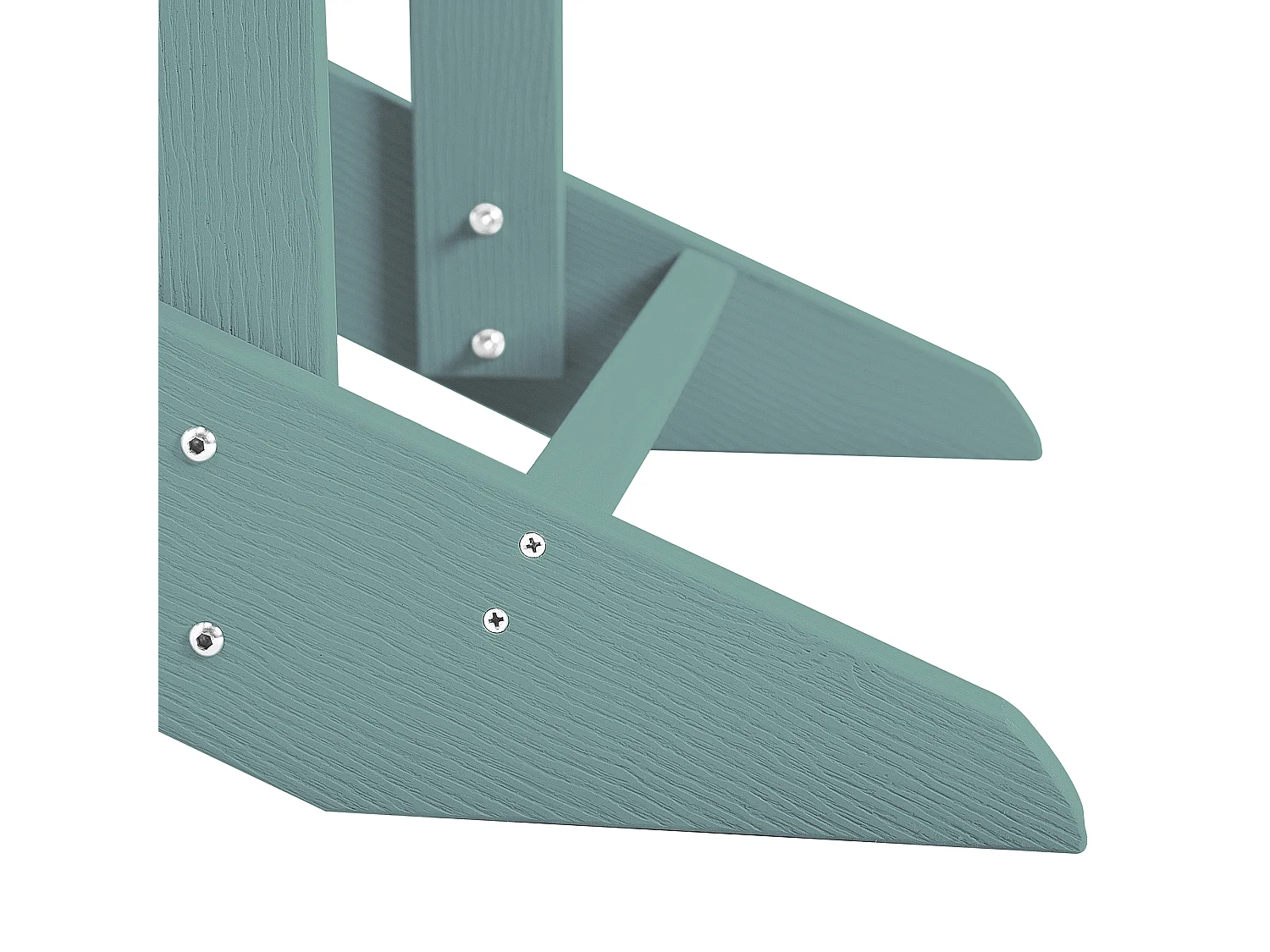 Moderner Muskoka Gartenstuhl in Türkis mit breiten Armlehnen Adirondack