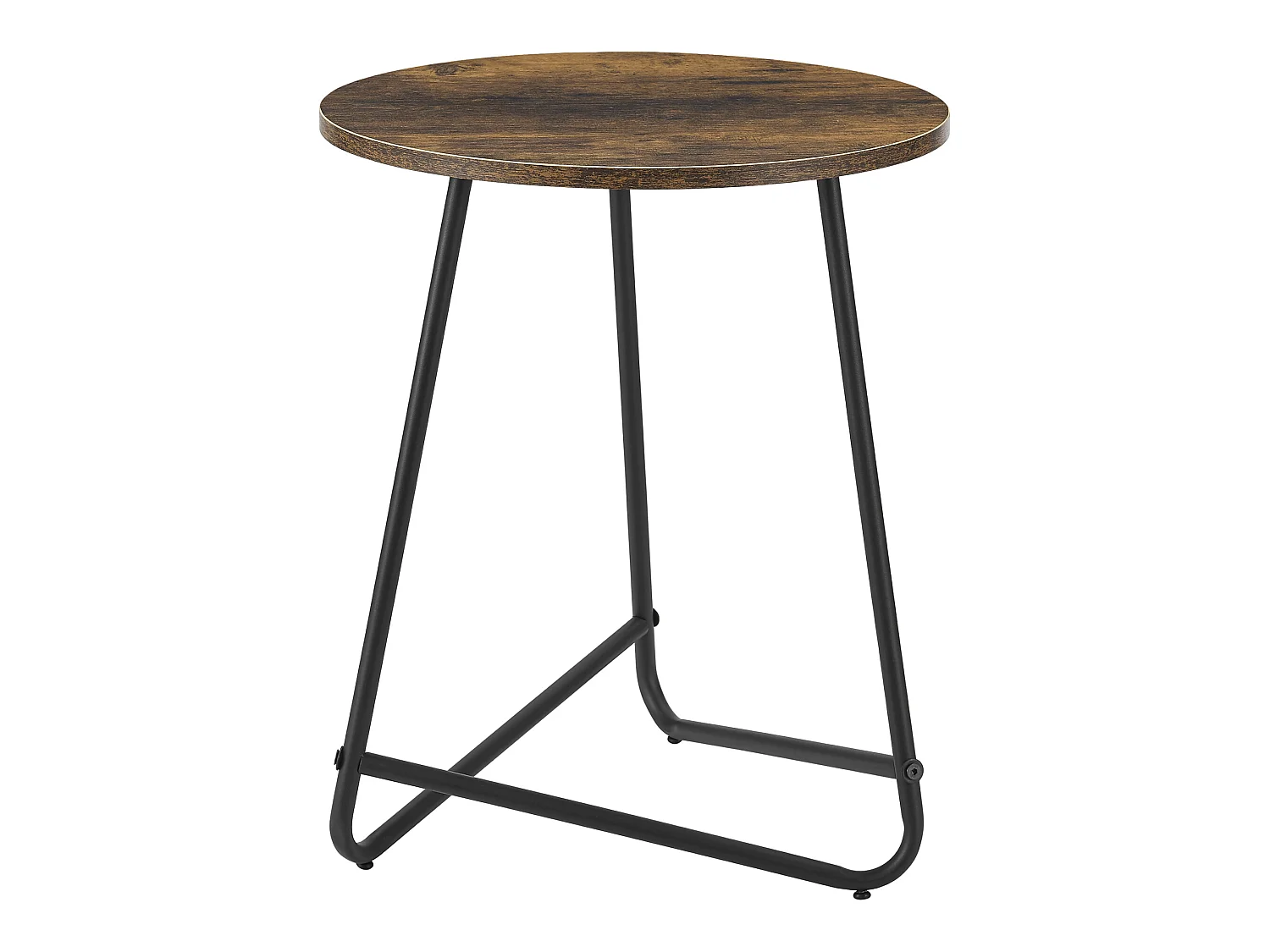 Table d'appoint ronde Juelsminde 55 x 45 cm effet bois foncé [en.casa]