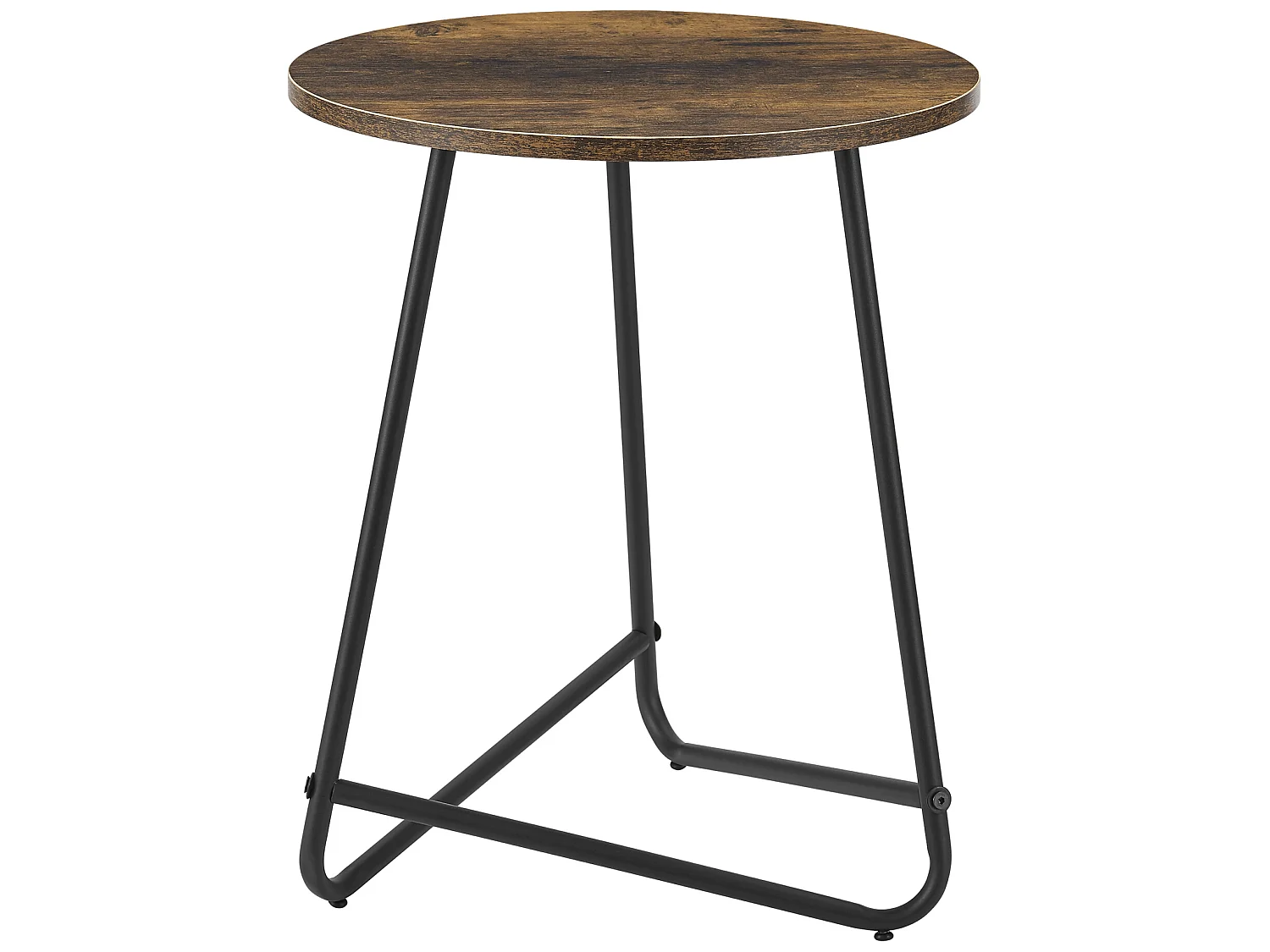 Table d'appoint ronde Juelsminde 55 x 45 cm effet bois foncé [en.casa]