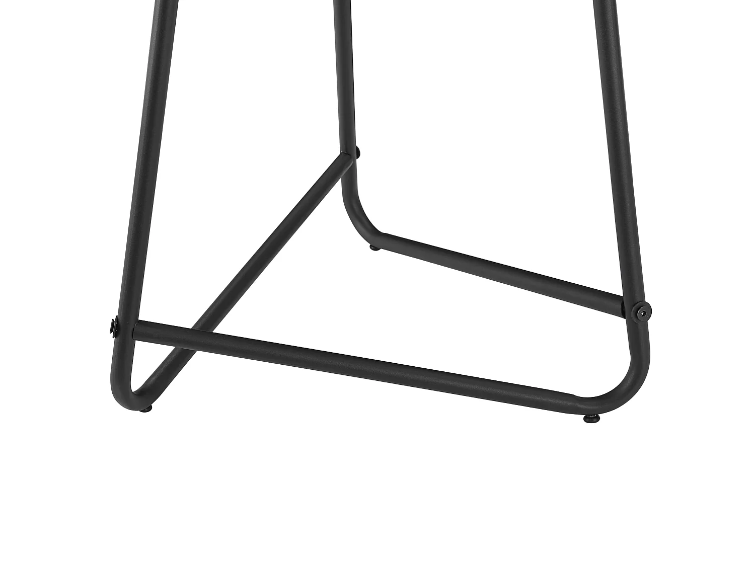 Table d'appoint ronde Juelsminde 55 x 45 cm noir [en.casa]