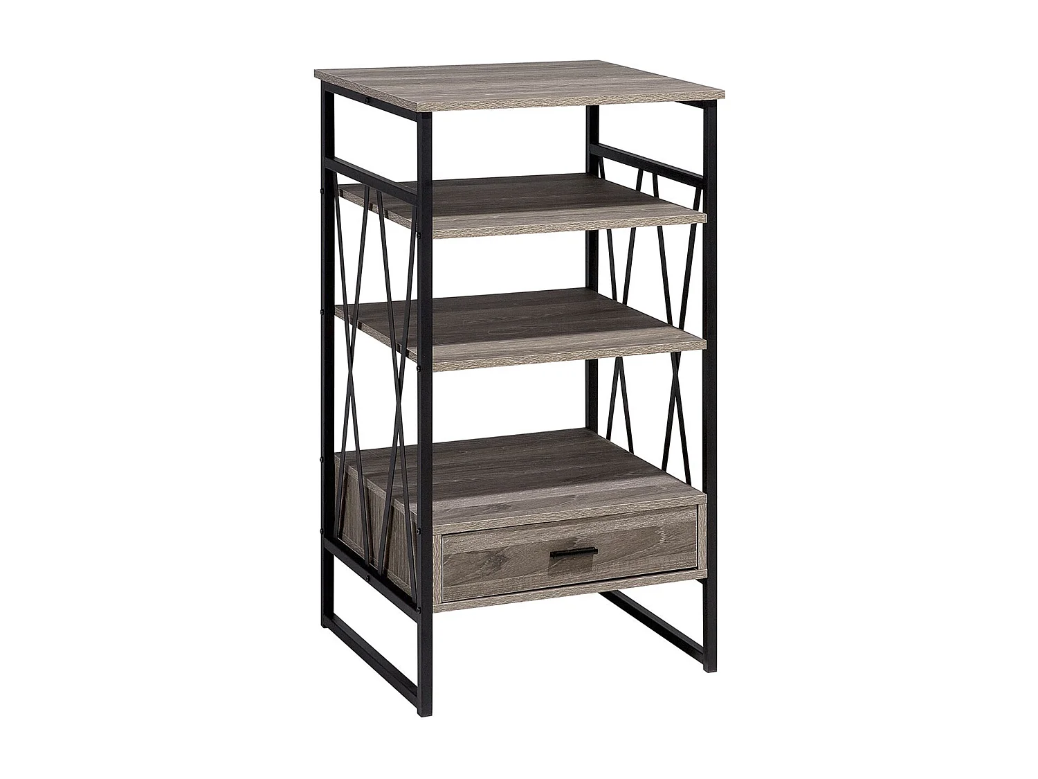 Boekenkast met 3 planken KEENE 101 cm Taupe