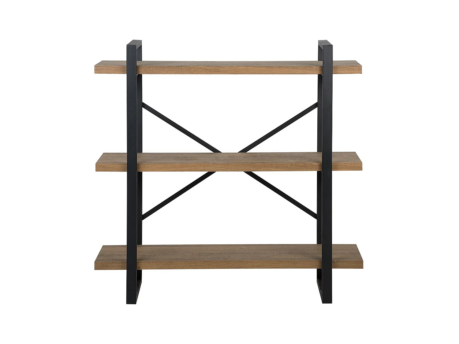 Étagère à 3 niveaux TIMBER 111 cm Marron foncé