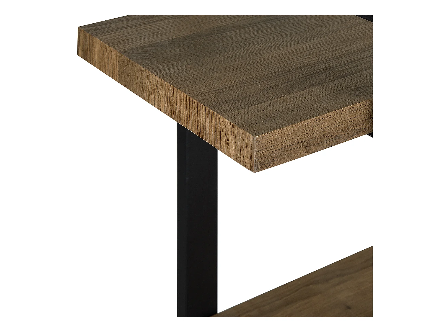Étagère à 3 niveaux TIMBER 111 cm Marron foncé