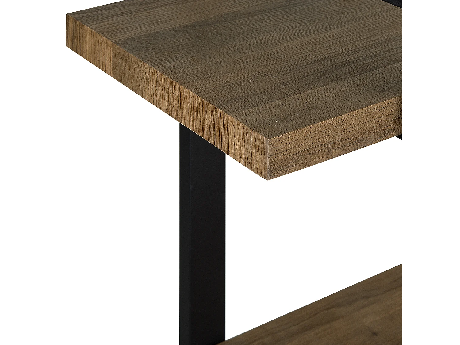 Étagère à 3 niveaux TIMBER 111 cm Marron foncé