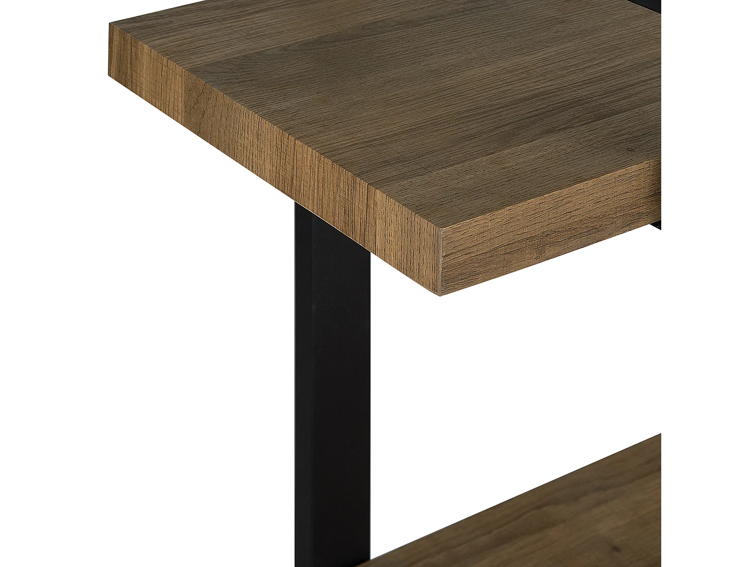 Bibliothèque 3 étagères TIMBER 111 cm Marron foncé