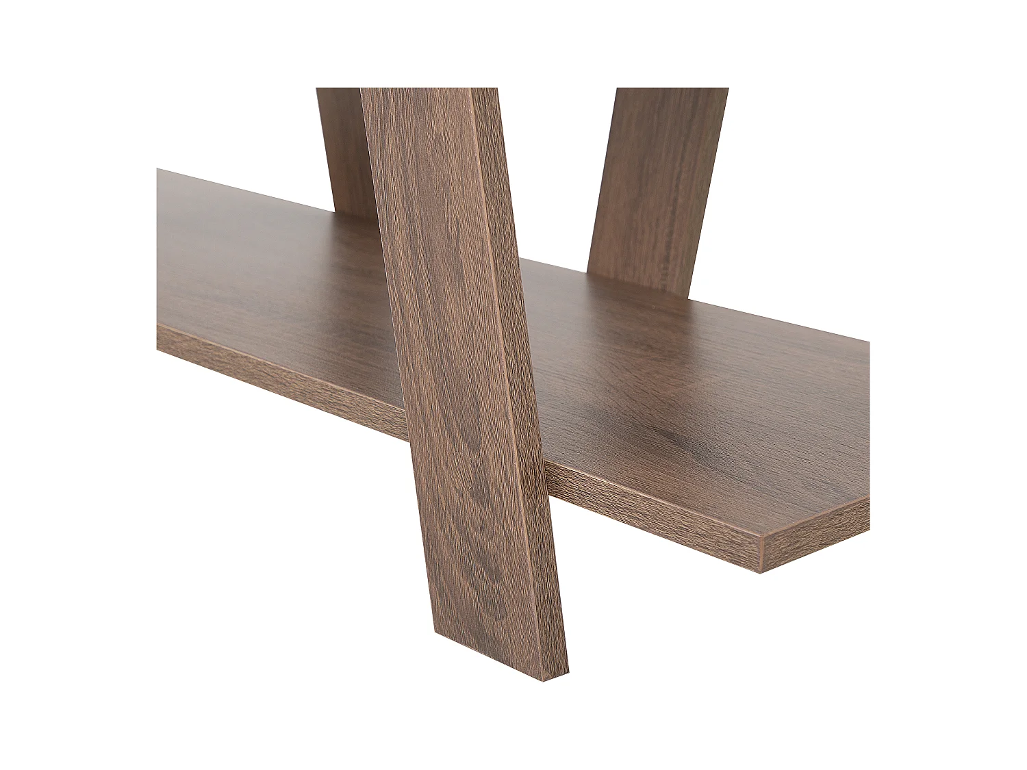 Modernes Regal skandinavischer Stil dunkler Holzfarbton 5 Fächer Escalante