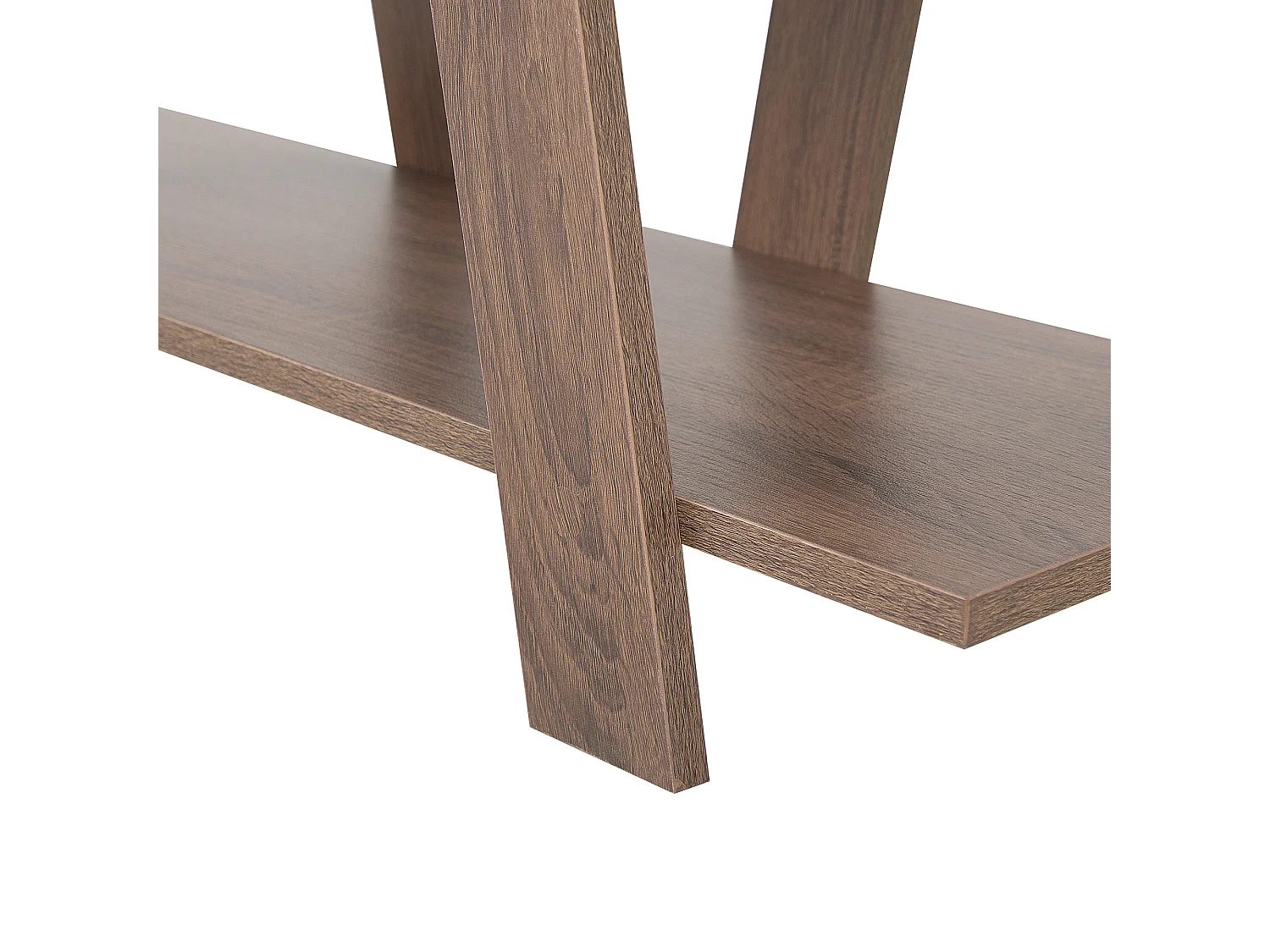 Modernes Regal skandinavischer Stil dunkler Holzfarbton 5 Fächer Escalante