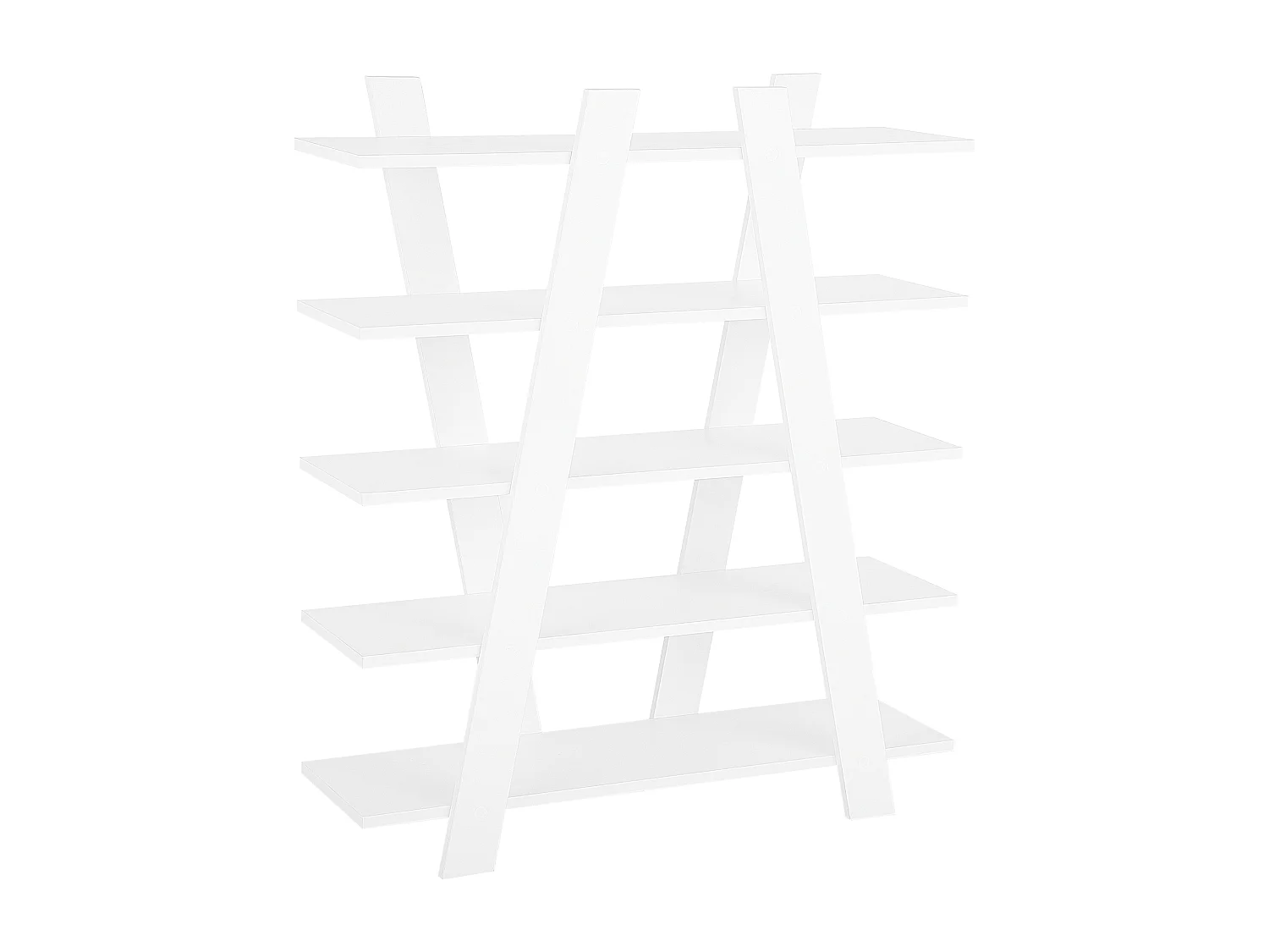 Bücherregal mit 5 Fächern ESCALANTE 116 cm Weiss