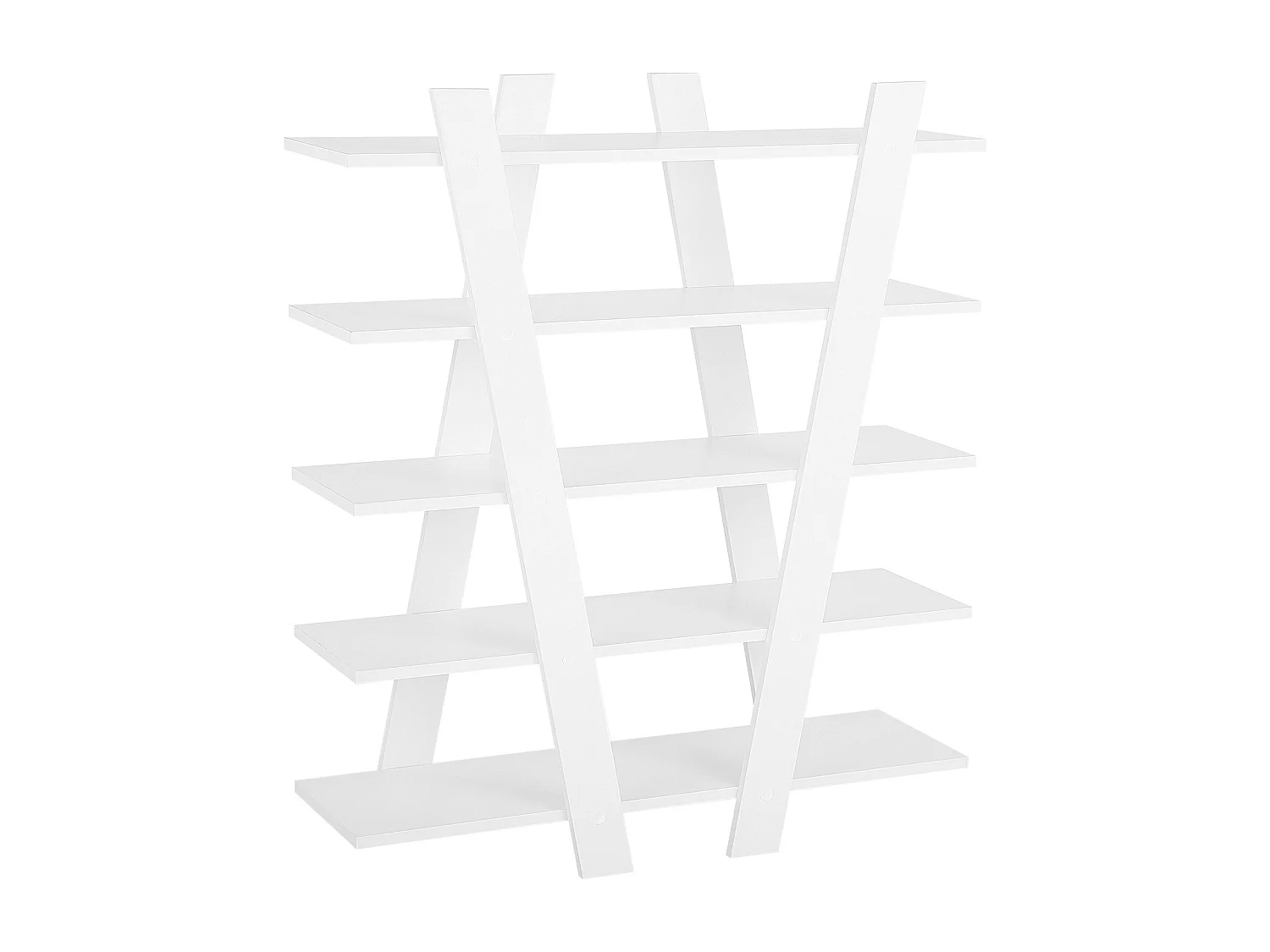 Bücherregal mit 5 Fächern ESCALANTE 116 cm Weiss