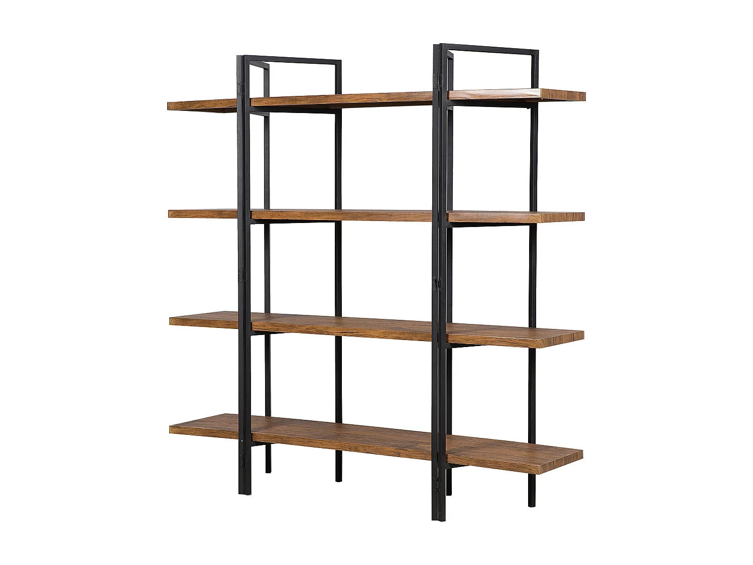 Boekenkast met 4 planken COMPTON 165 cm Donkerbruin