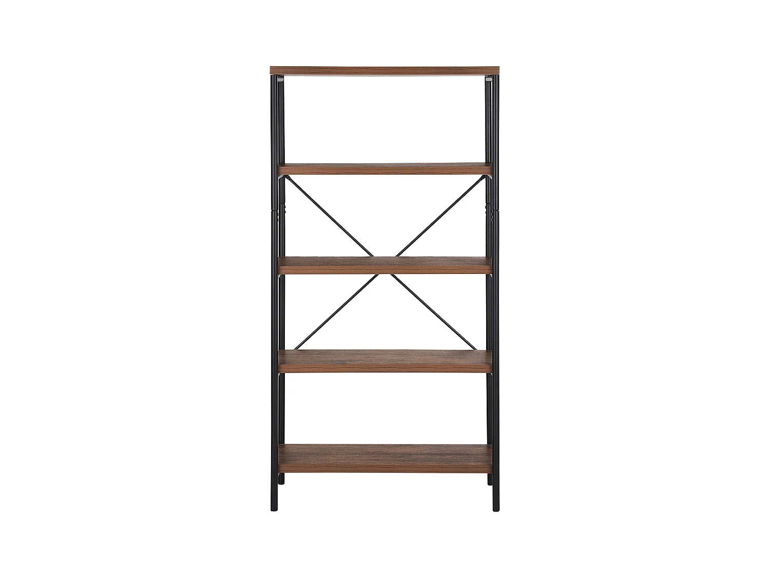 Étagère à 4 niveaux BRISBANE 160 cm Marron foncé