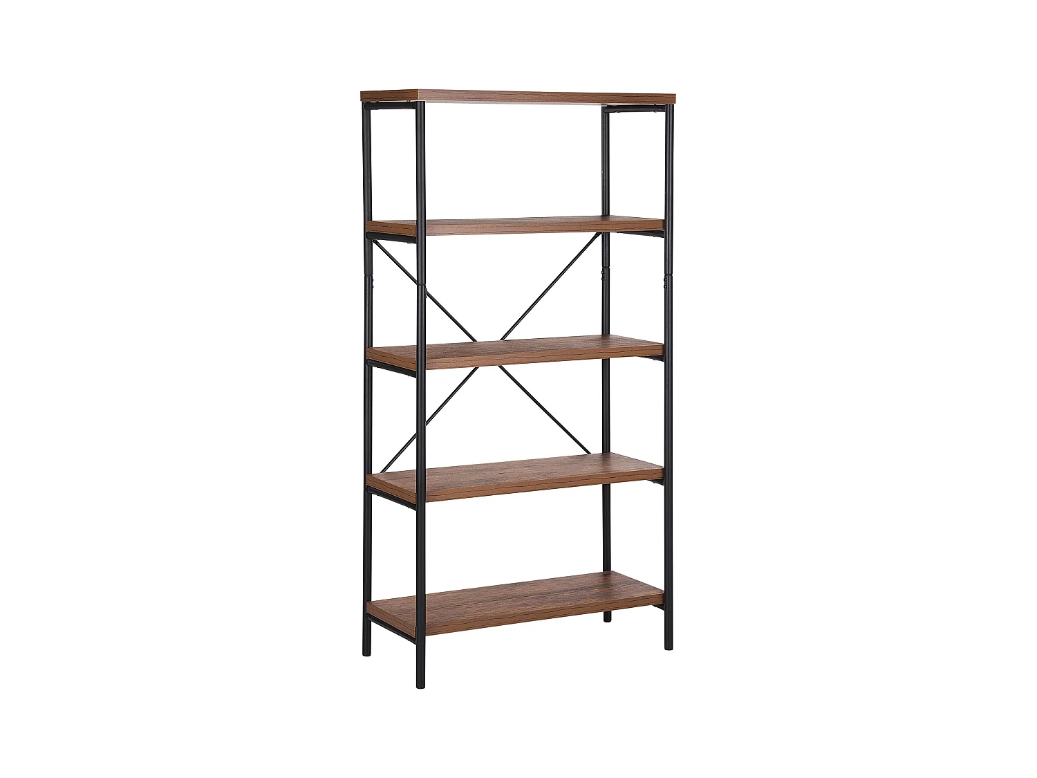 Étagère à 4 niveaux BRISBANE 160 cm Marron foncé