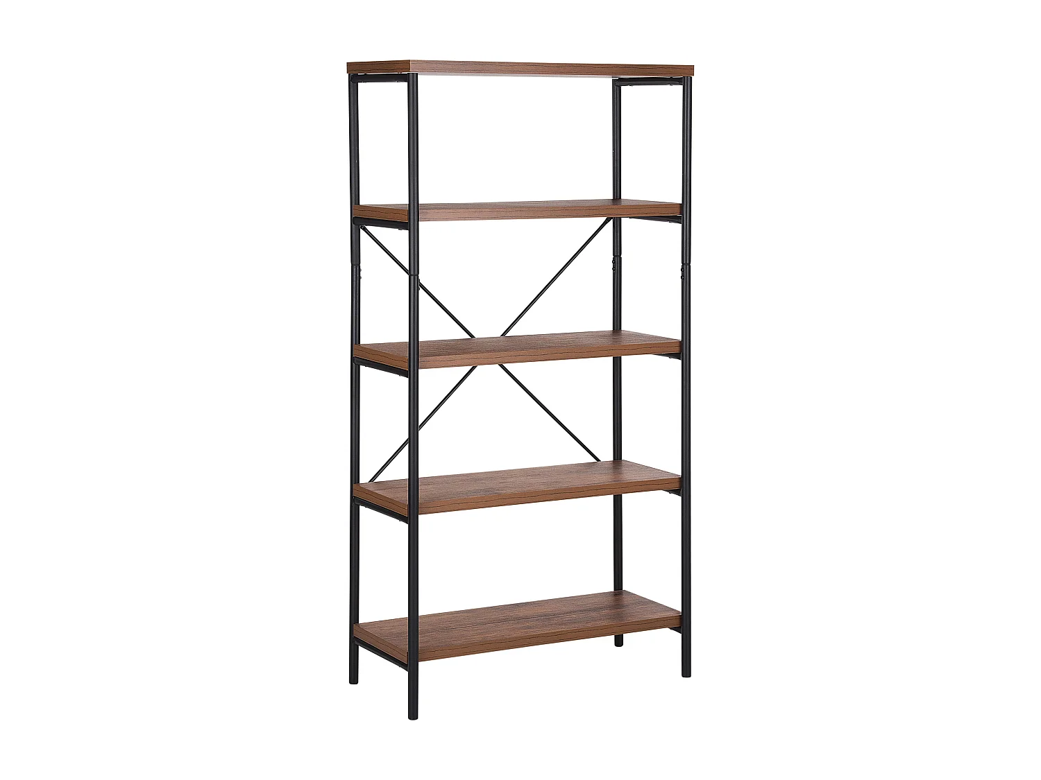 Boekenkast met 4 planken BRISBANE 160 cm Donkerbruin